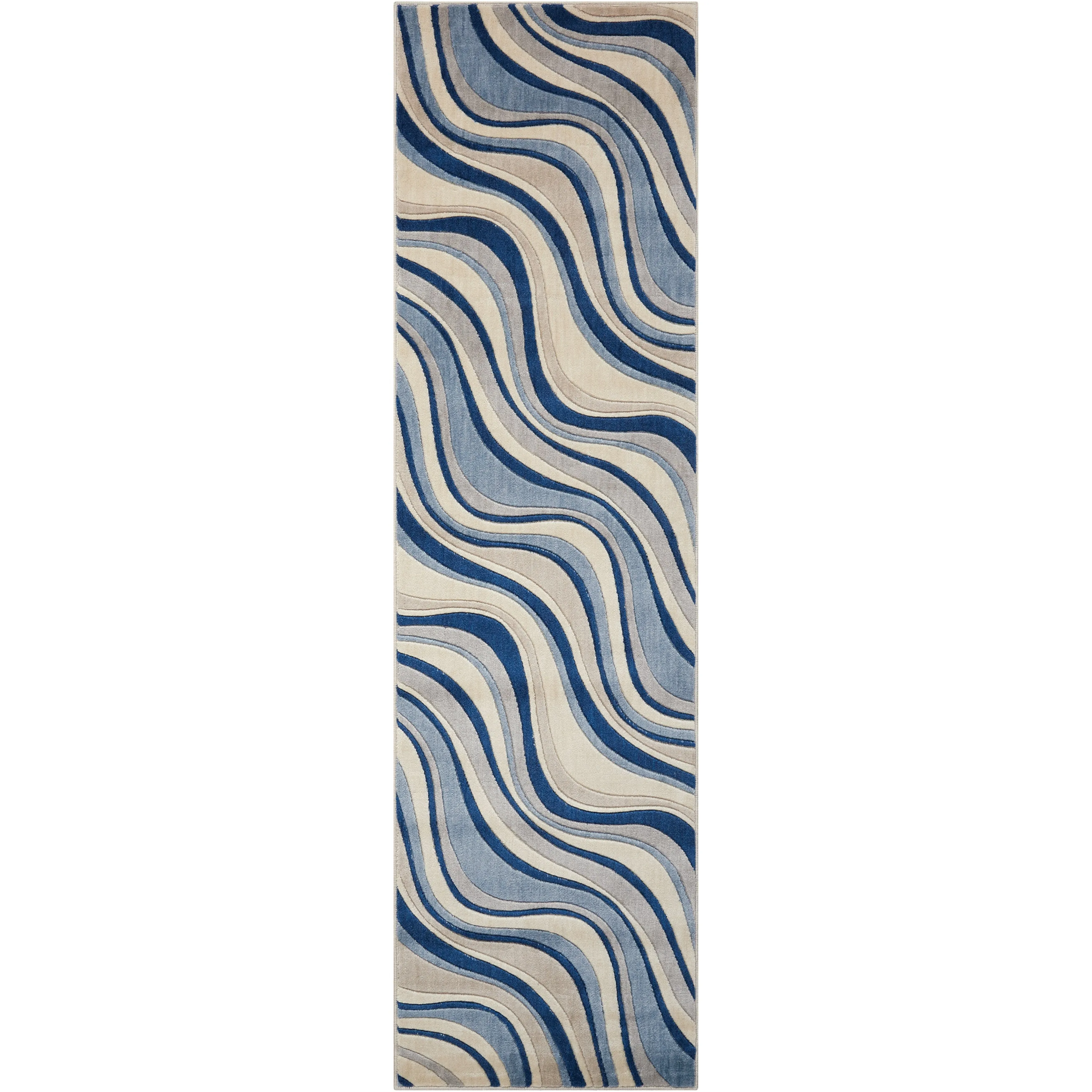 Nourison Somerset Modern Transitional Wave Area Rug