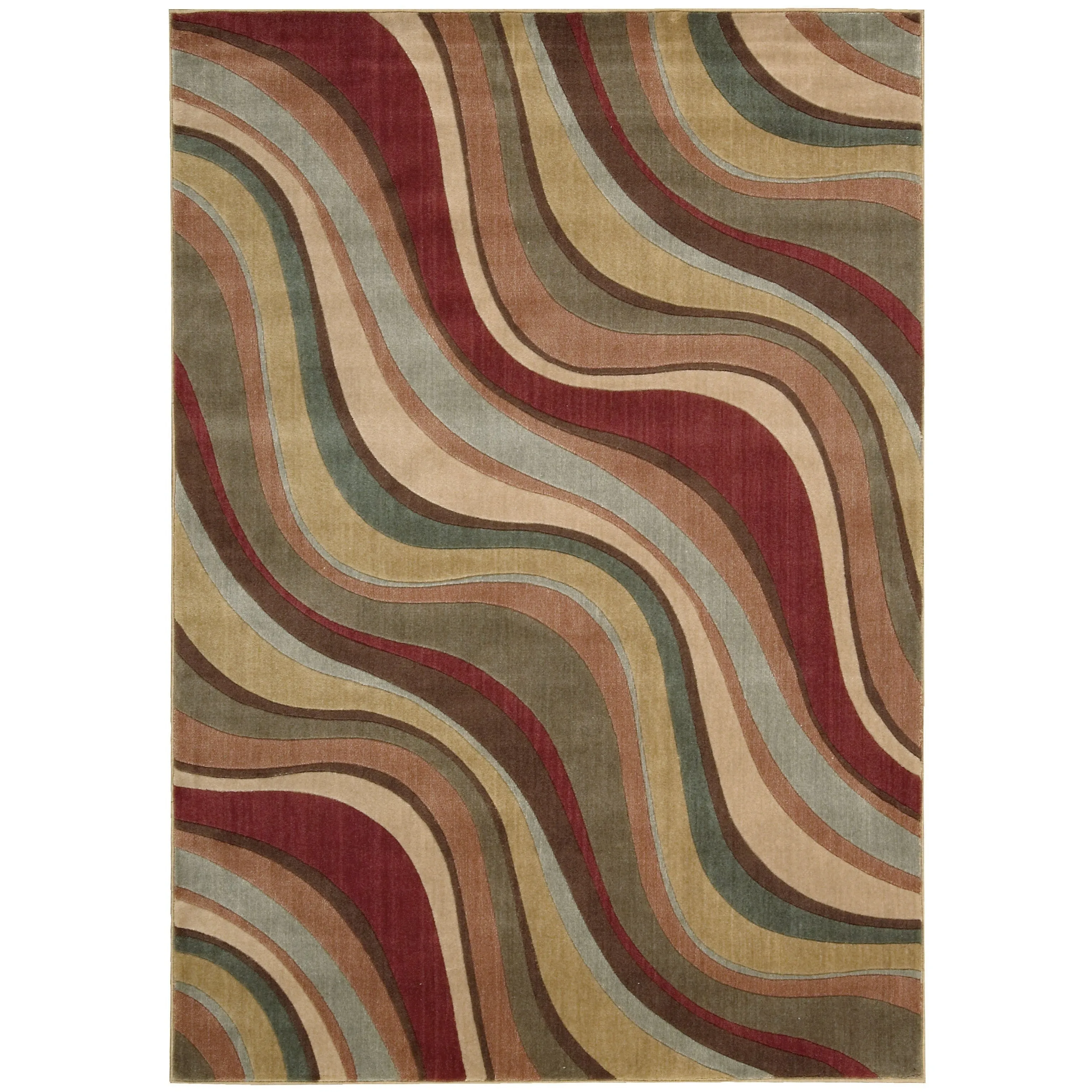 Nourison Somerset Modern Transitional Wave Area Rug