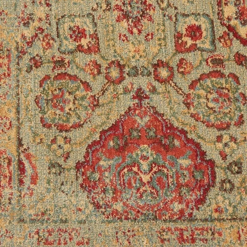 Nourison Somerset Vintage Traditional Brick Red Area Rug