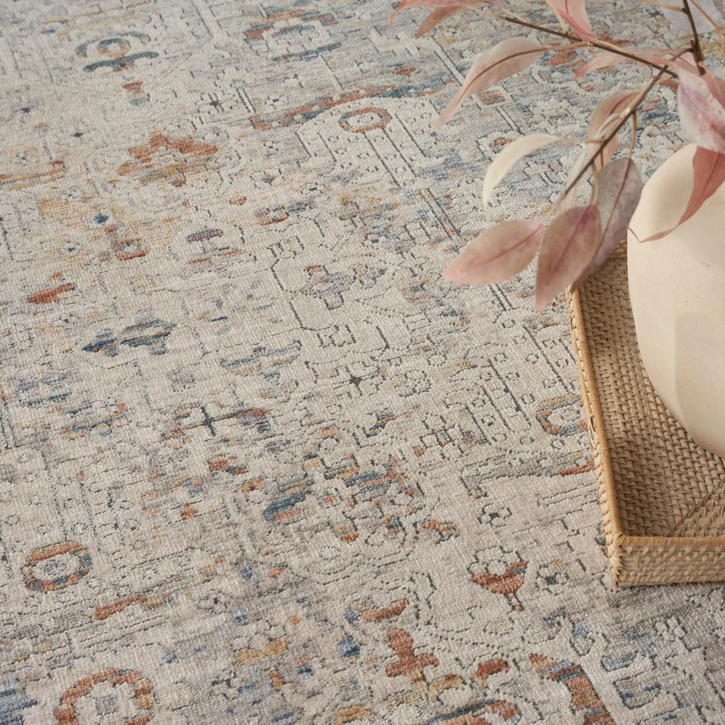 Nourison Timeless Classics Indoor only Cream / Ivory Persian Area Rug