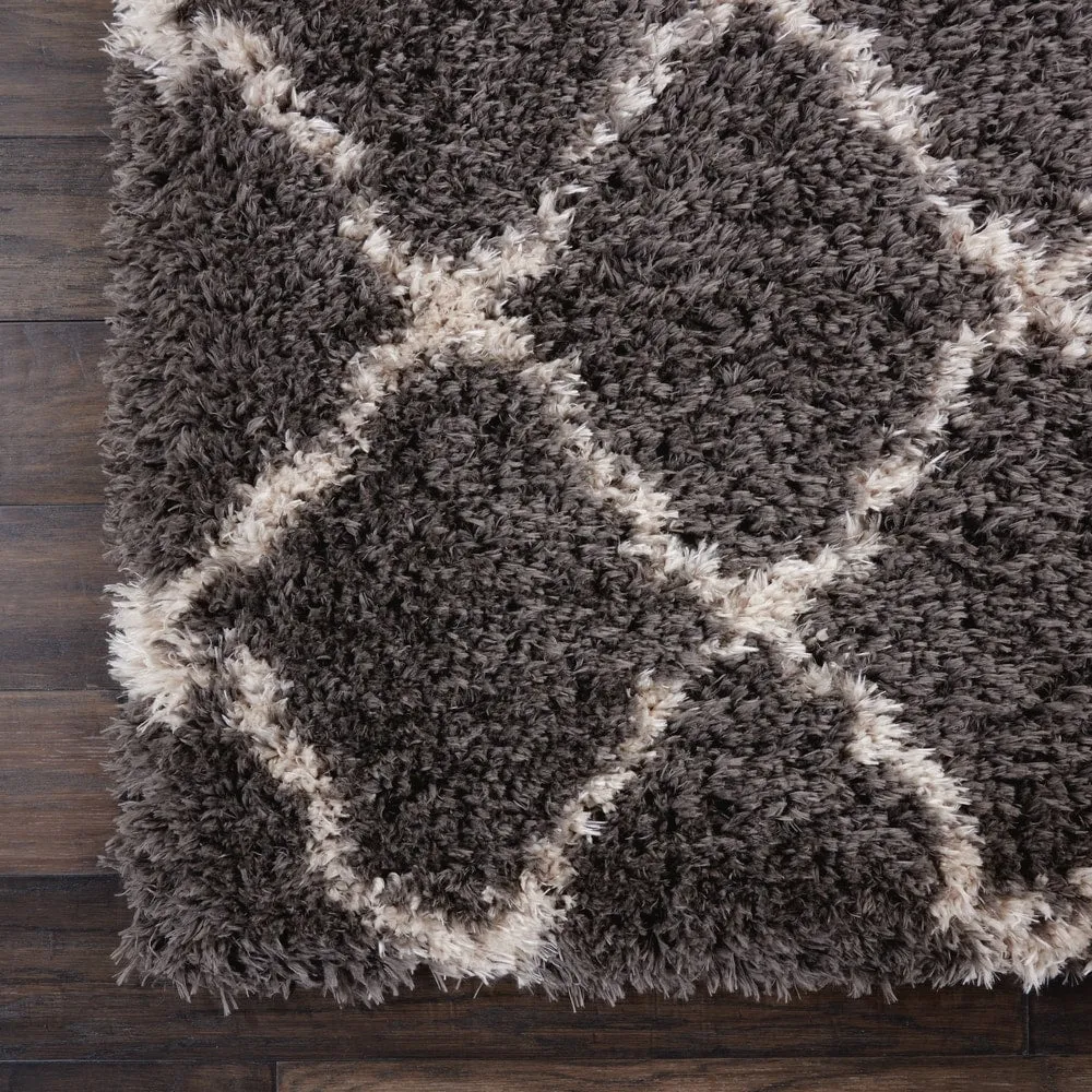 Nourison Ultra Plush Shag Geometric Area Rug