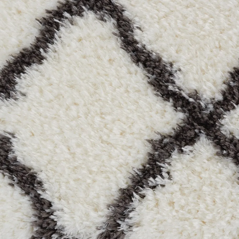 Nourison Ultra Plush Shag Geometric Area Rug