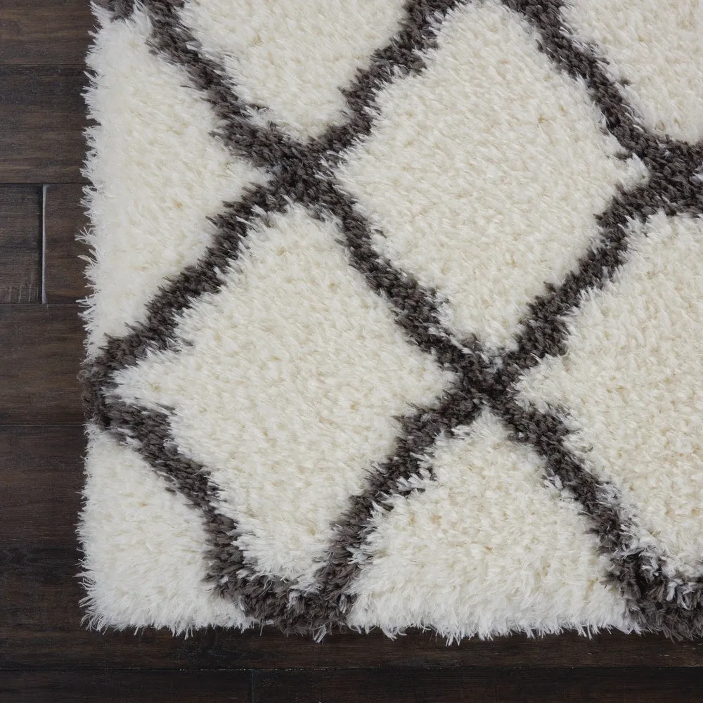 Nourison Ultra Plush Shag Geometric Area Rug
