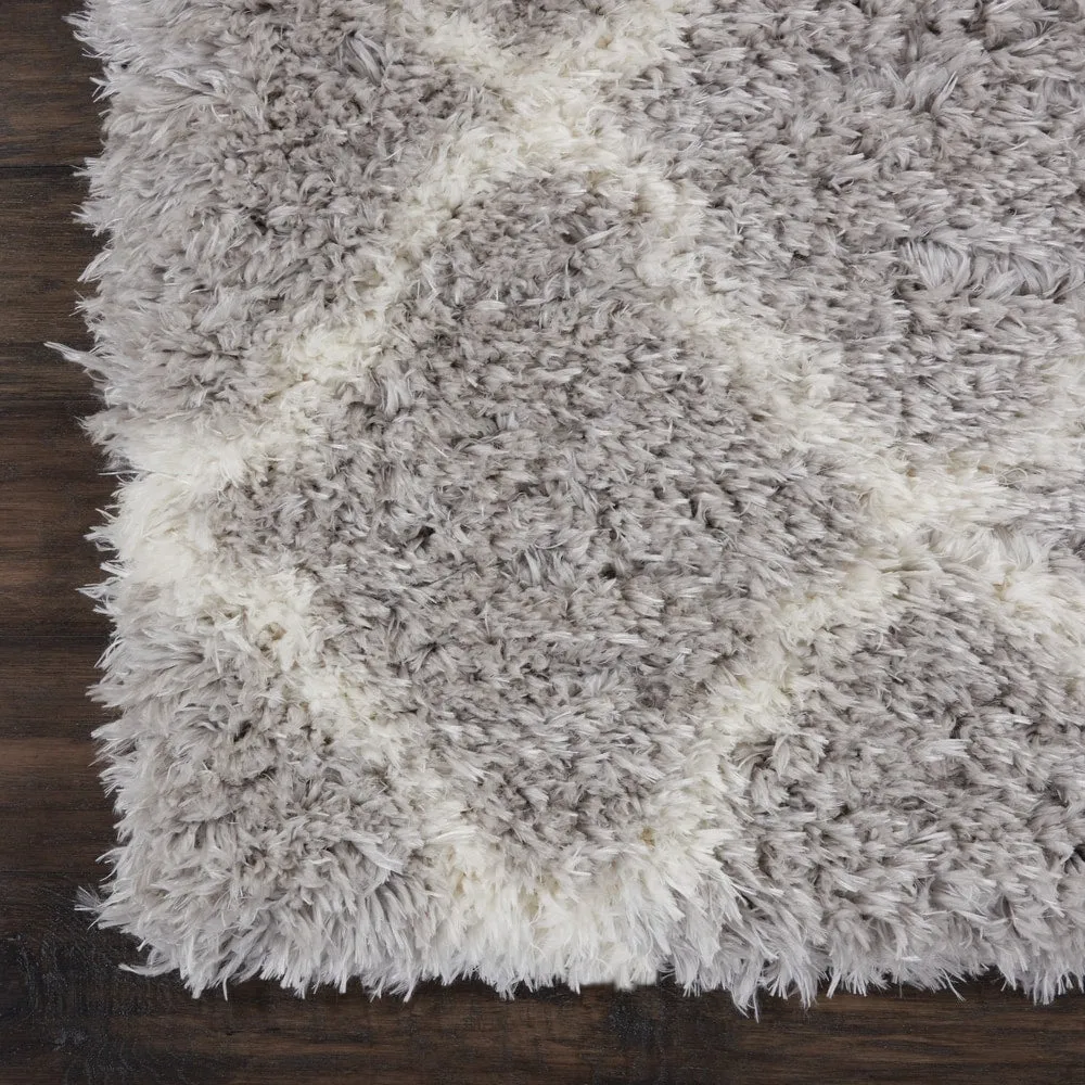 Nourison Ultra Plush Shag Geometric Area Rug