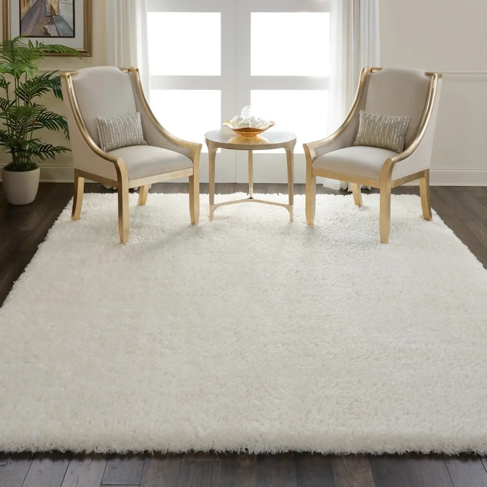 Nourison Ultra Plush Shag Ivory Area Rug