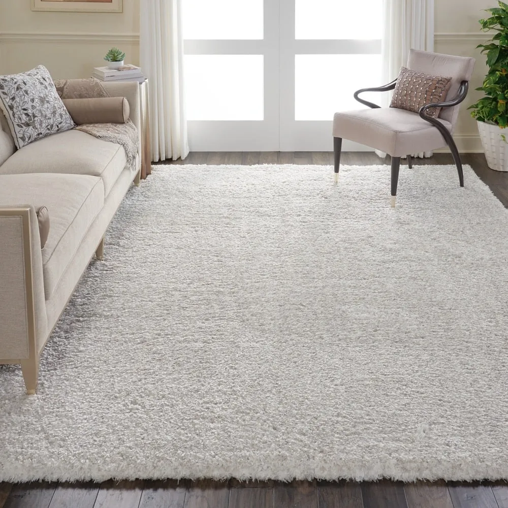 Nourison Ultra Plush Shag Ivory Area Rug