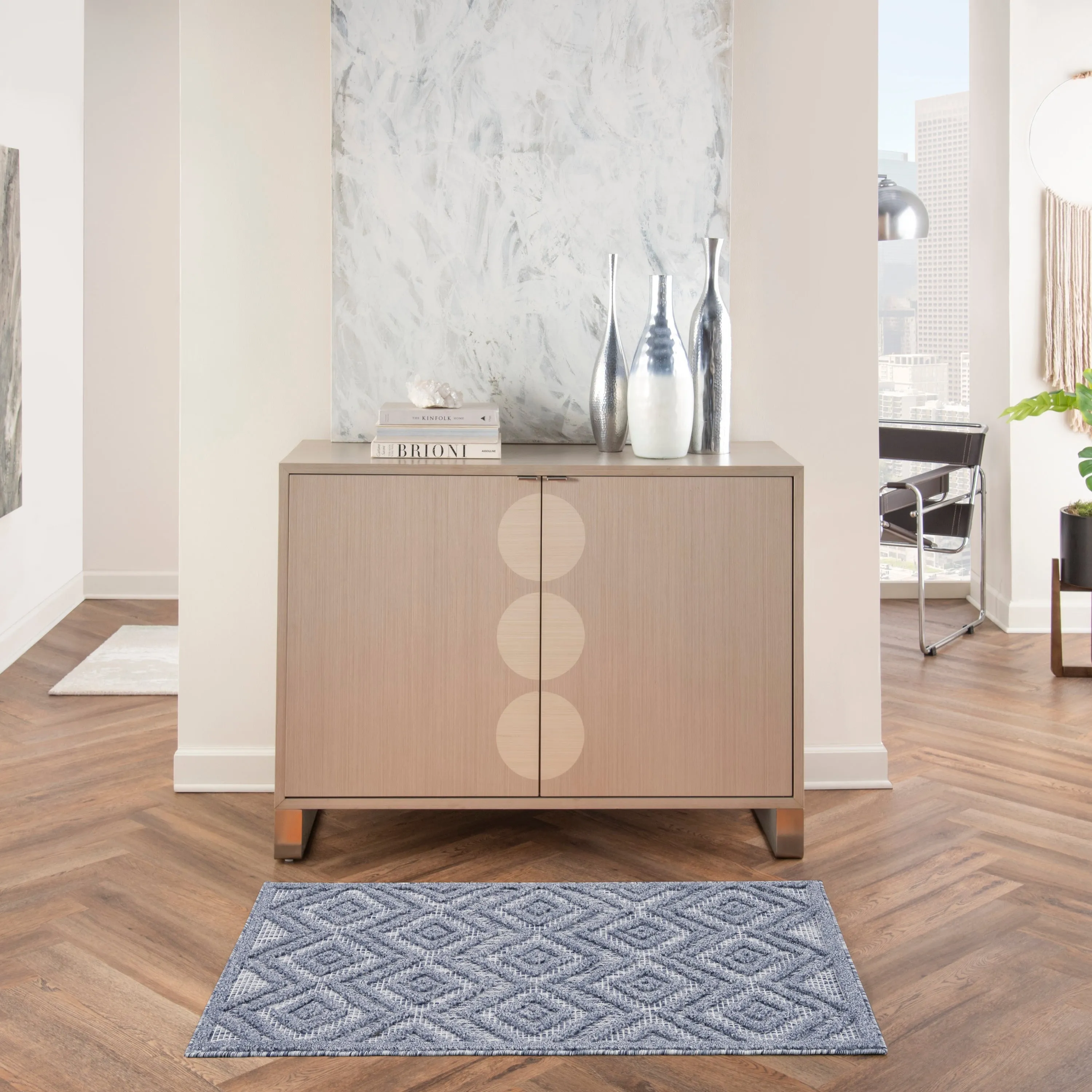 Nourison Versatile Indoor/Outdoor Geometric Flatweave Area Rug