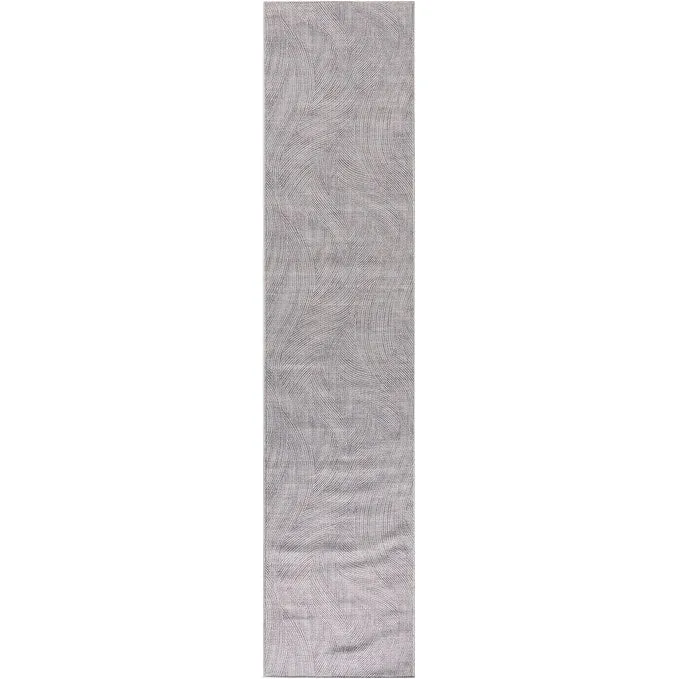 Nourison Washables Indoor Grey Abstract Area Rug