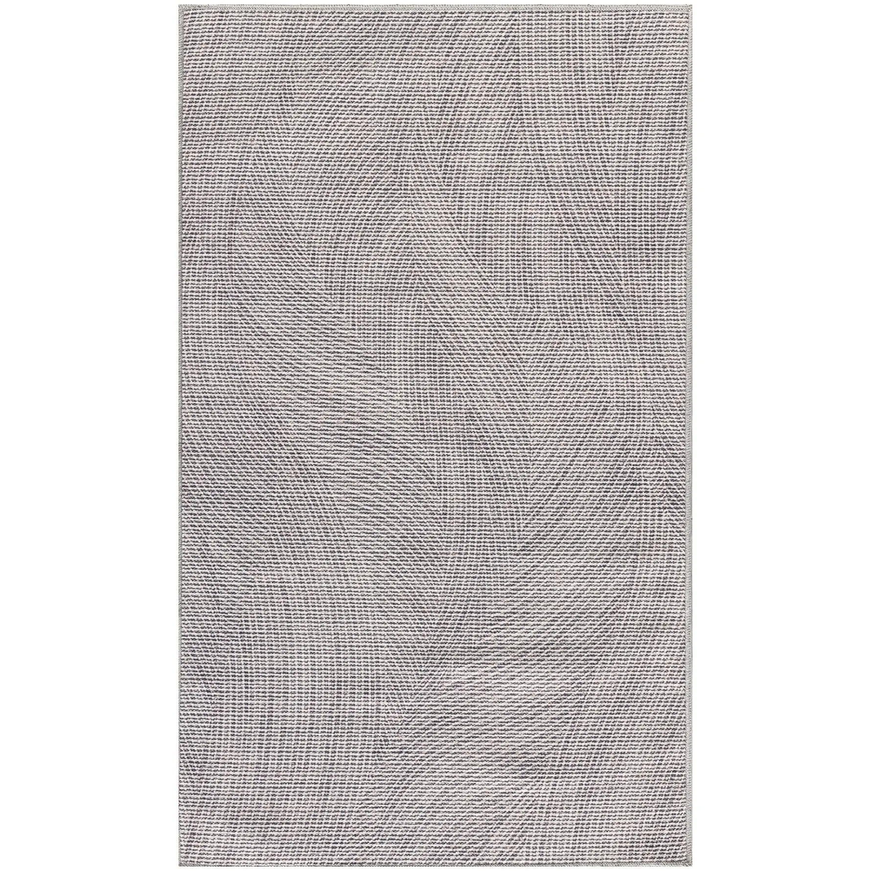 Nourison Washables Indoor Grey Abstract Area Rug