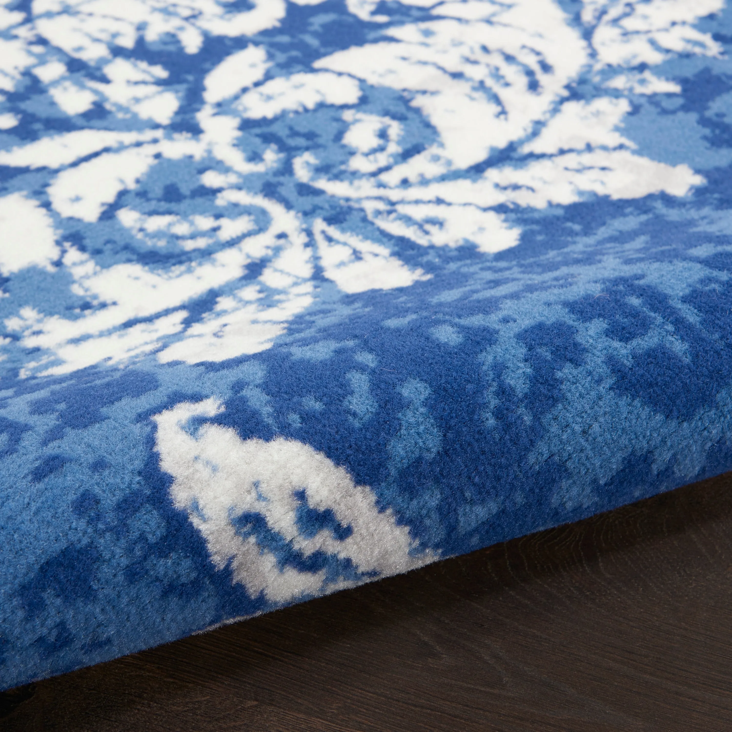 Nourison Whimsicle French Country Botanical Ivory Navy Area Rug