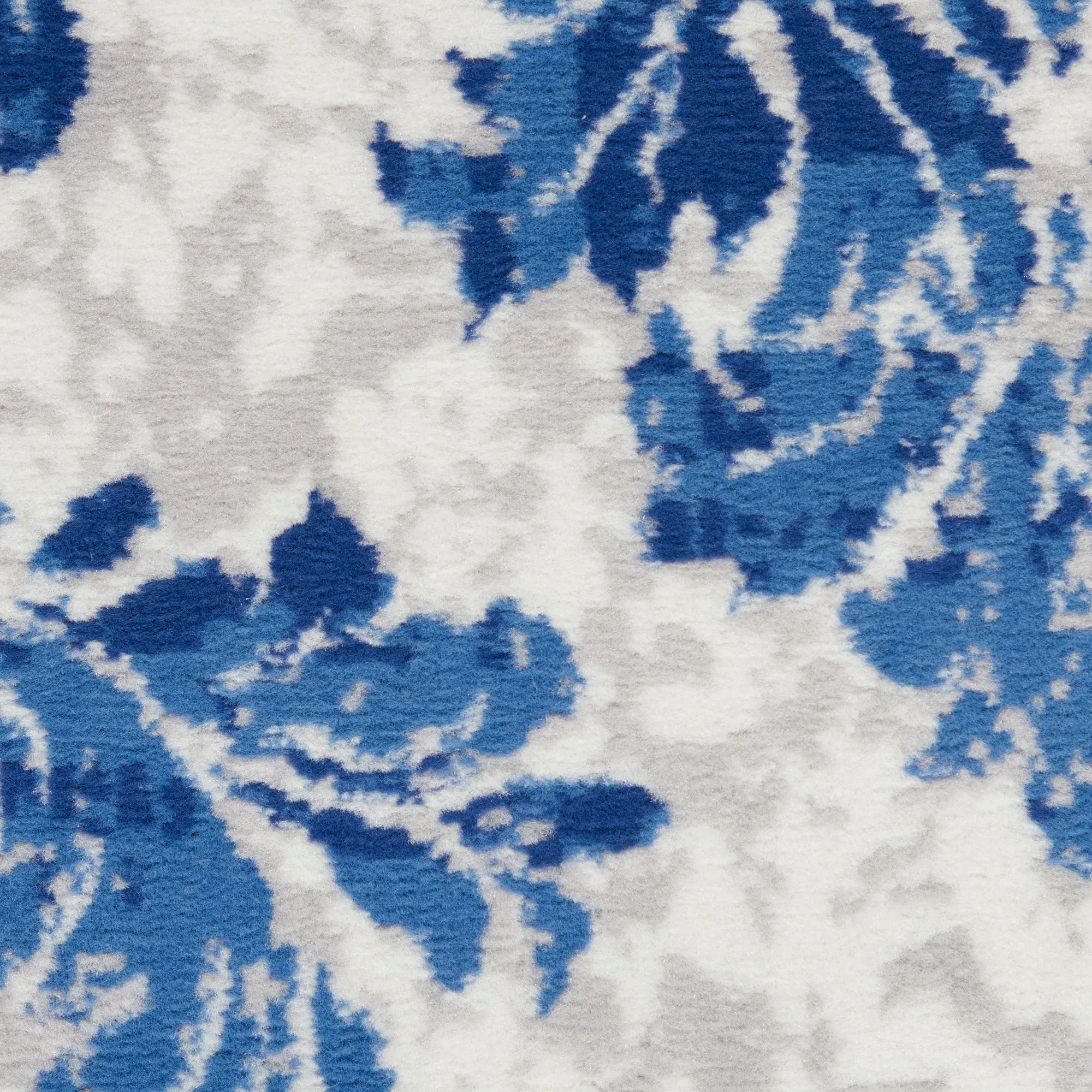 Nourison Whimsicle French Country Botanical Ivory Navy Area Rug