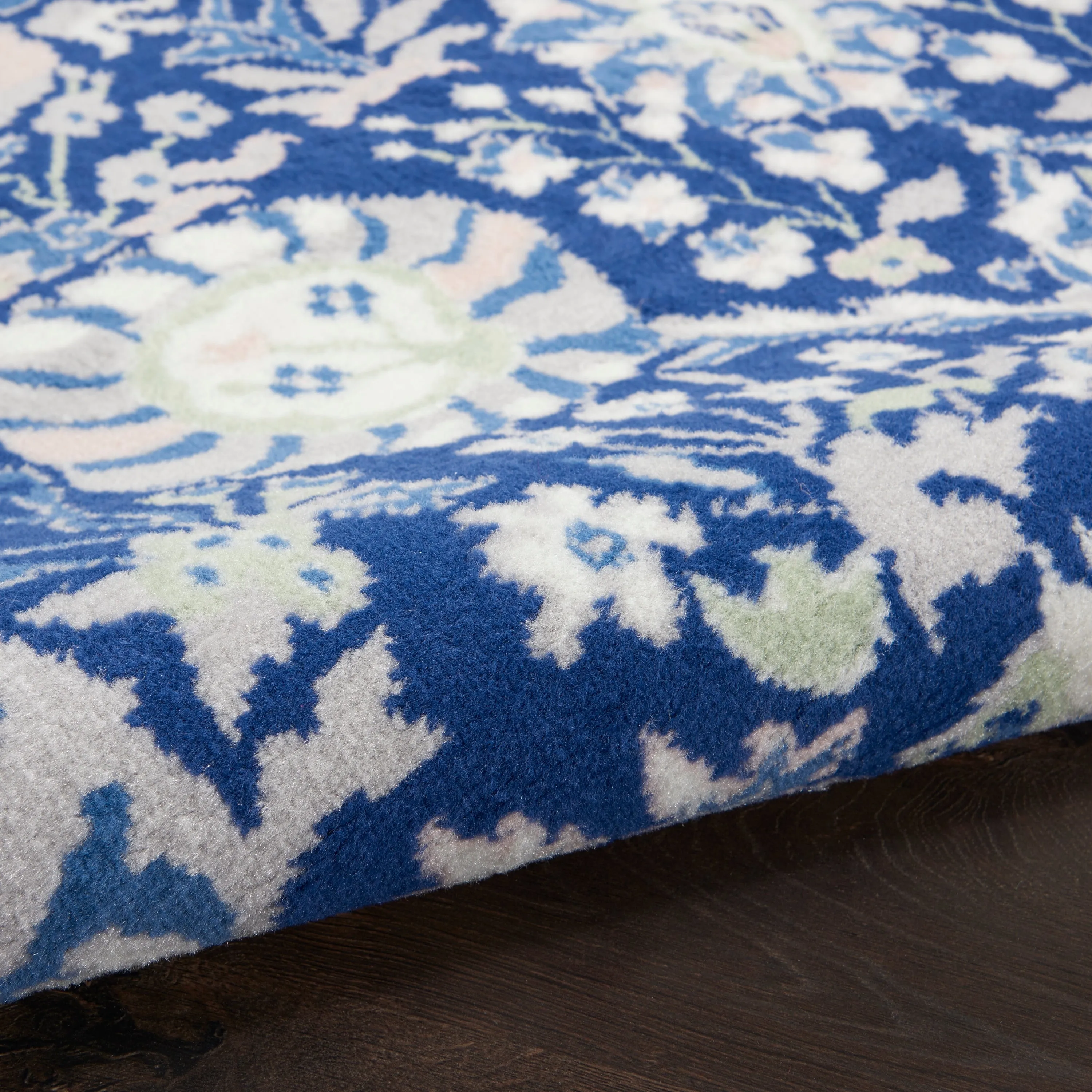 Nourison Whimsicle Modern Persian Floral Navy Ivory Area Rug