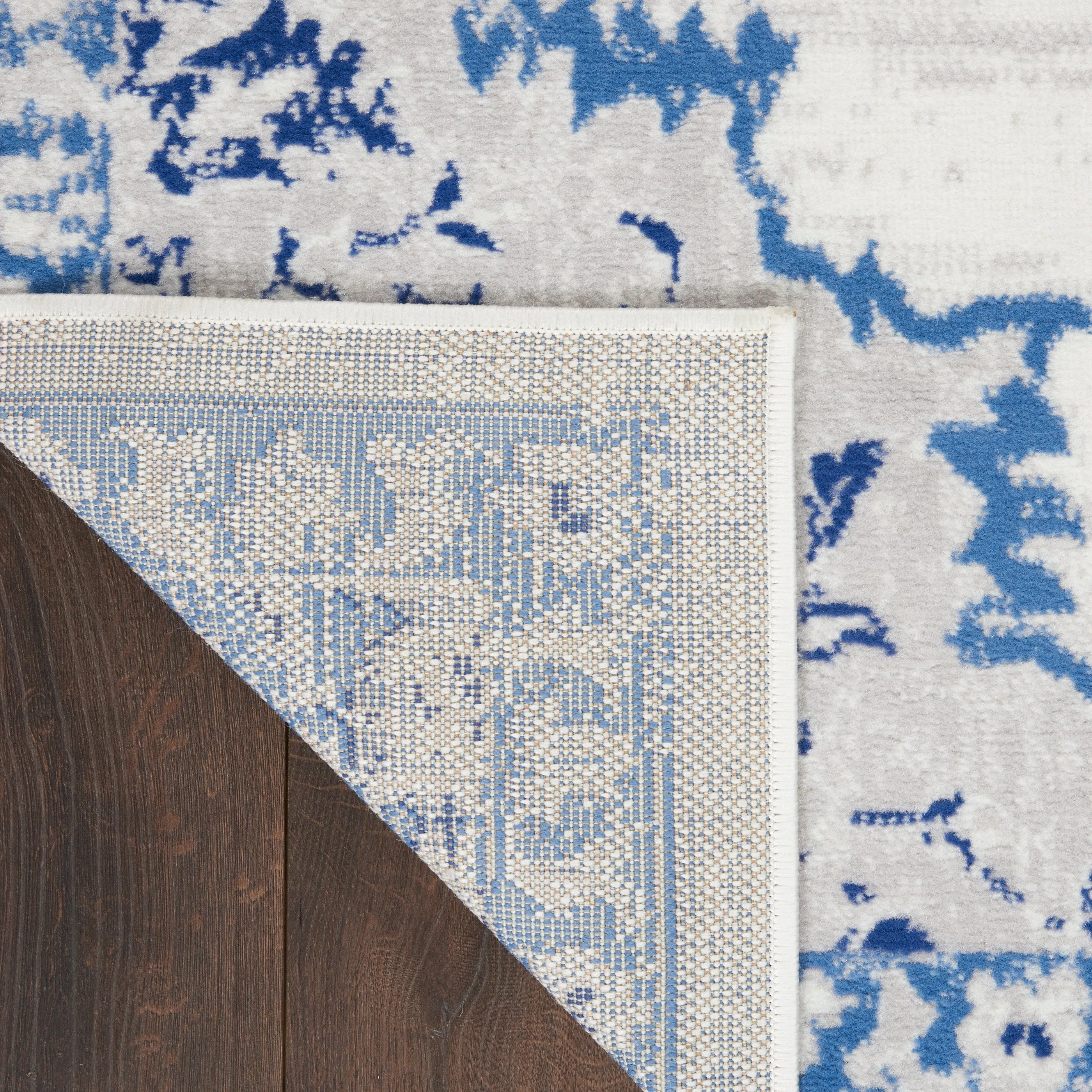 Nourison Whimsicle Persian Medallion Ivory Blue Area Rug