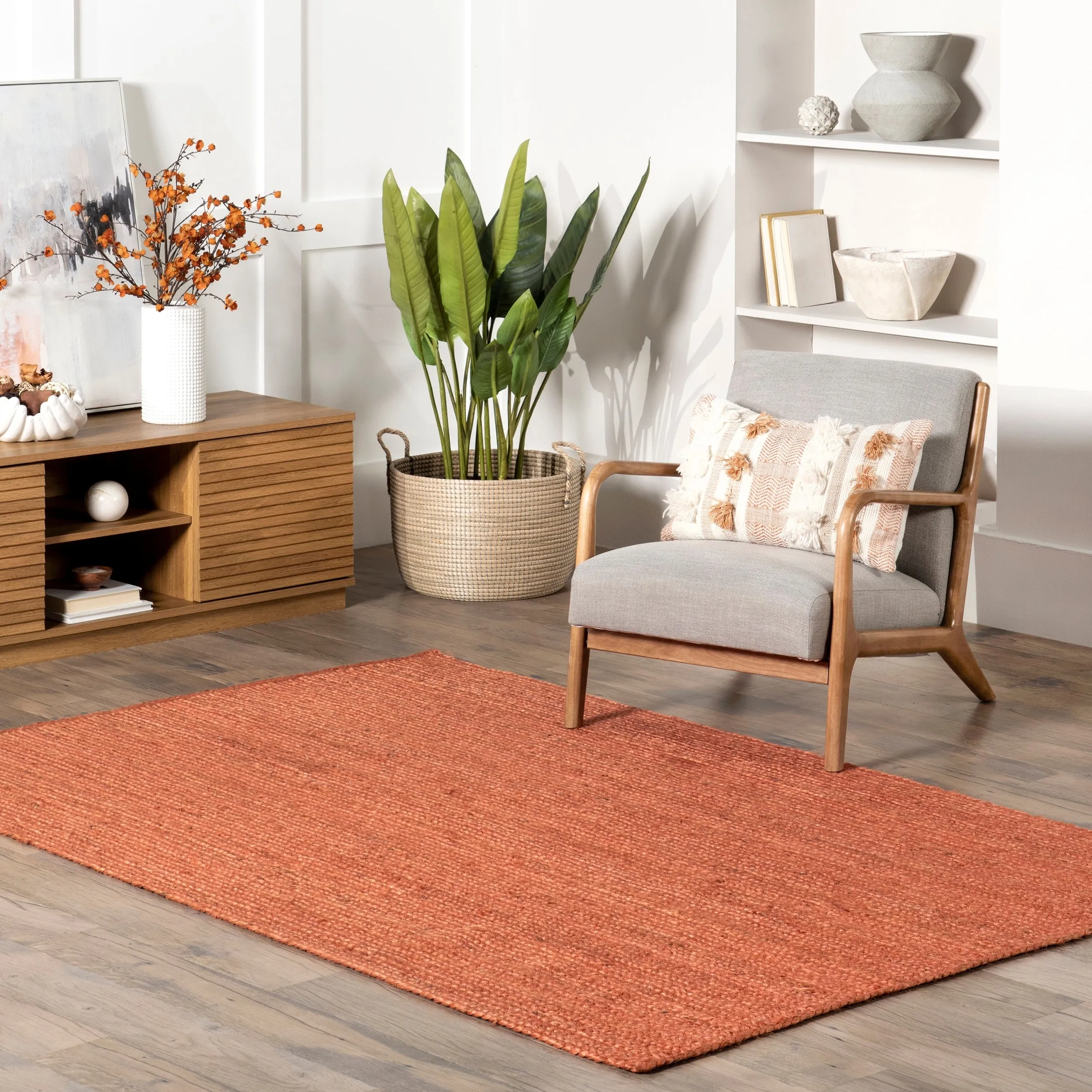 Nuloom Adelaida Farmhouse Jute Area Rug