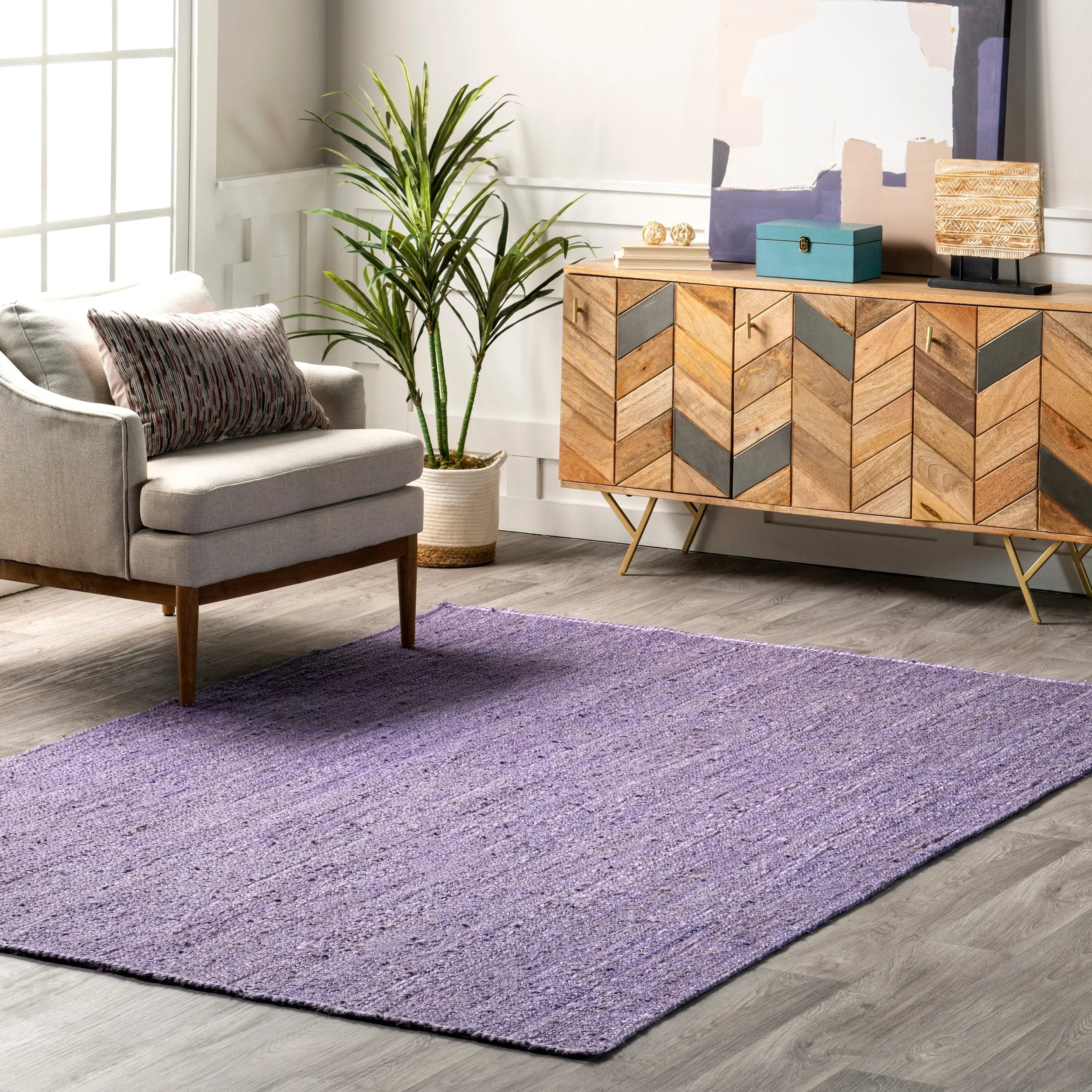 Nuloom Adelaida Farmhouse Jute Area Rug