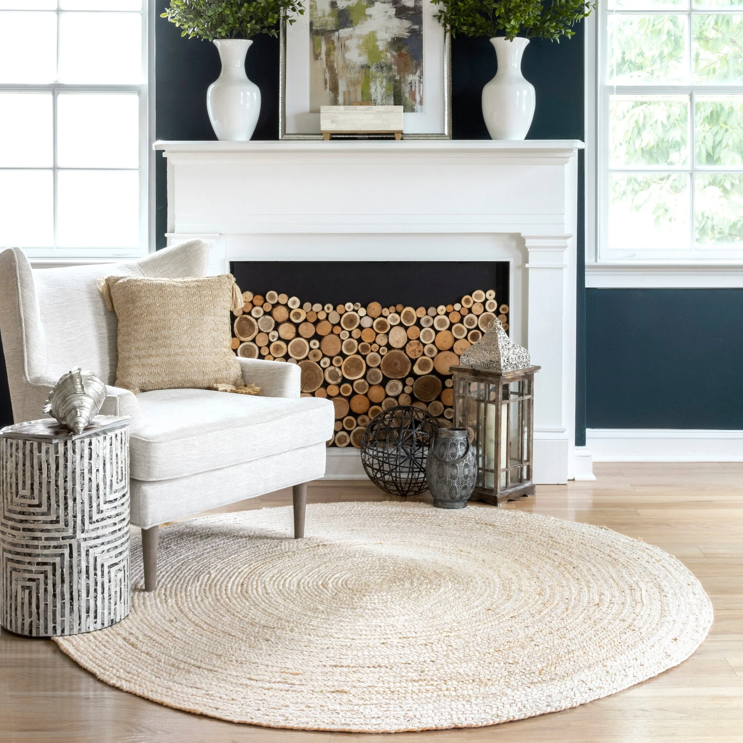 Nuloom Adelaida Farmhouse Jute Area Rug
