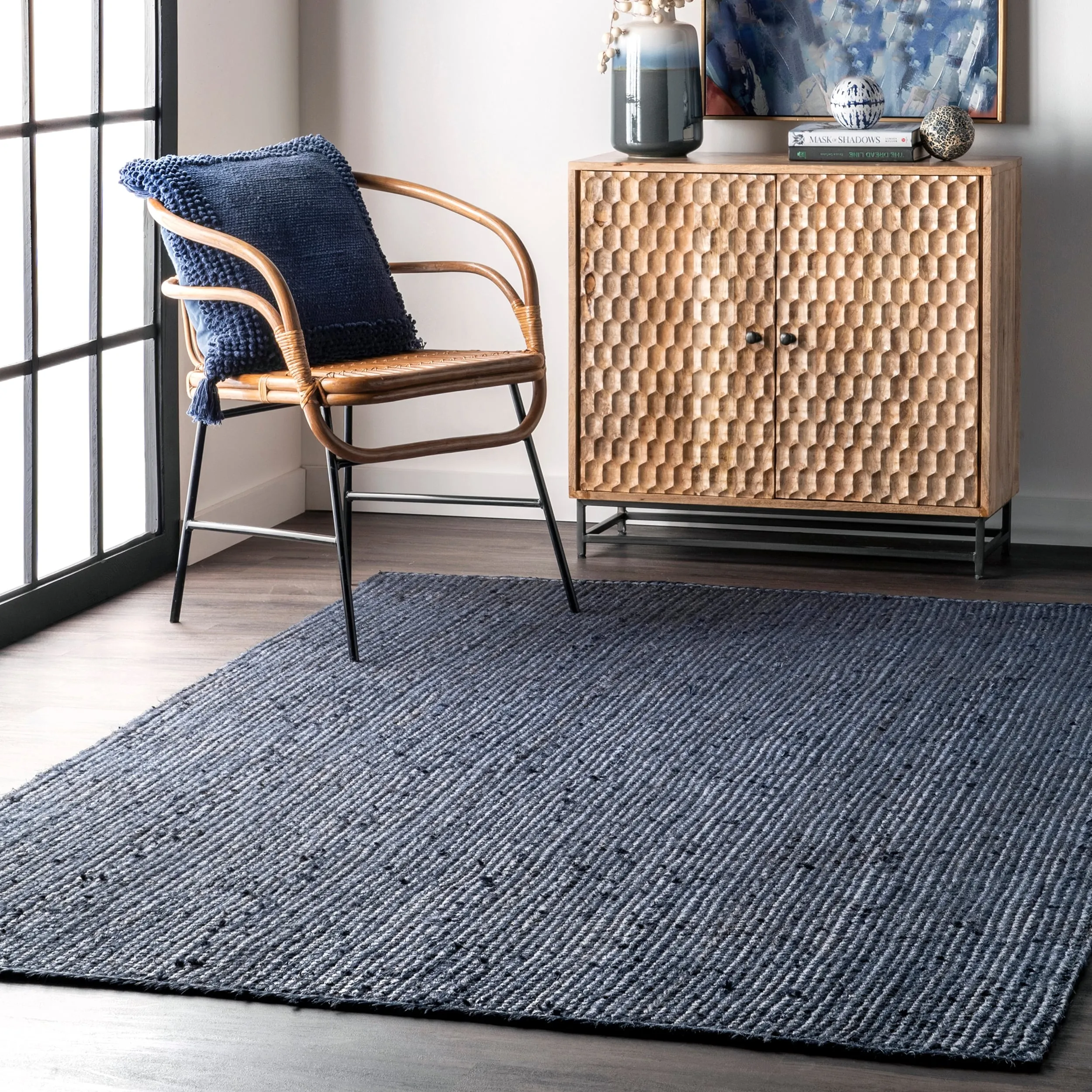 Nuloom Adelaida Farmhouse Jute Area Rug