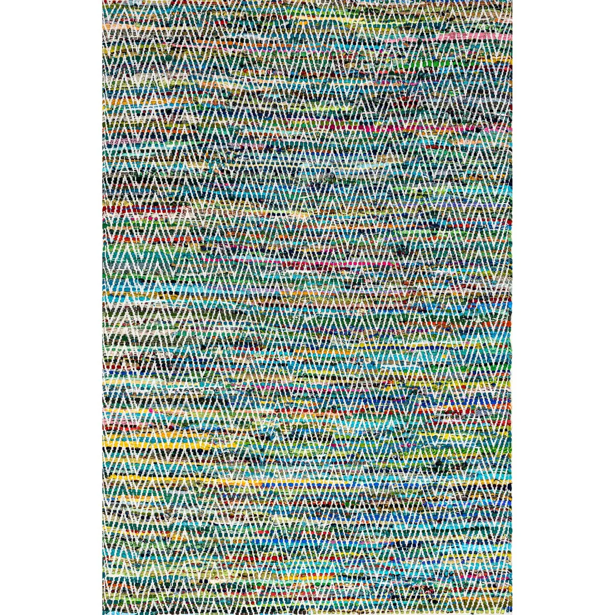 Nuloom Boho Handmade Flatweave Chevron Cotton Rug