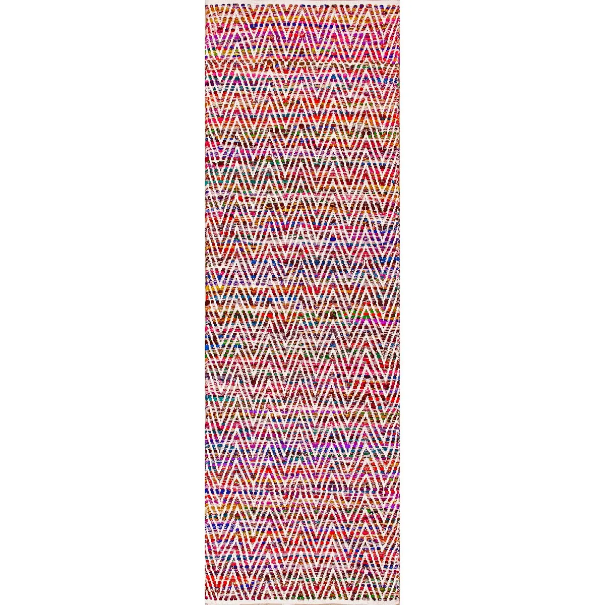 Nuloom Boho Handmade Flatweave Chevron Cotton Rug