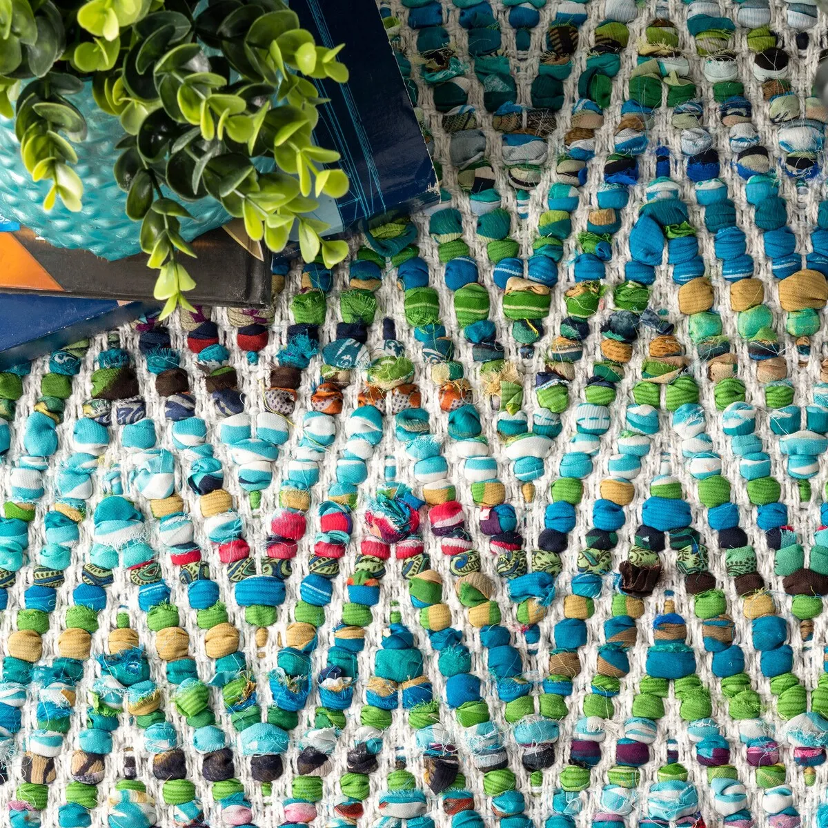 Nuloom Boho Handmade Flatweave Chevron Cotton Rug