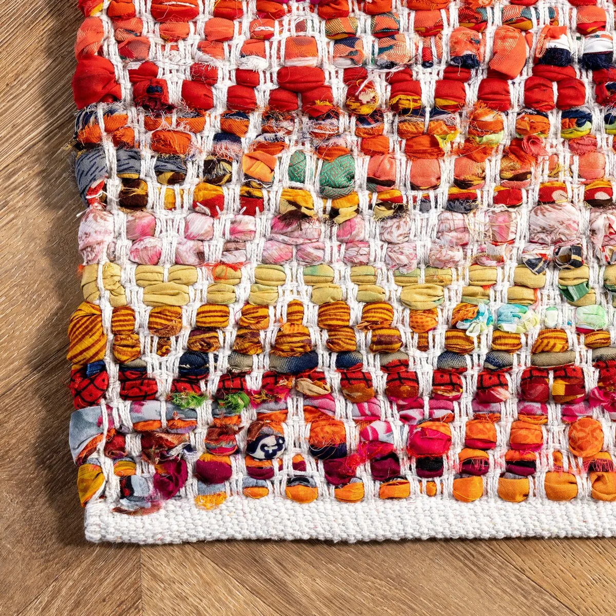 Nuloom Boho Handmade Flatweave Chevron Cotton Rug