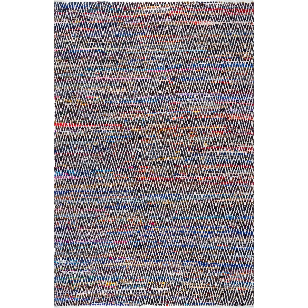 Nuloom Boho Handmade Flatweave Chevron Cotton Rug