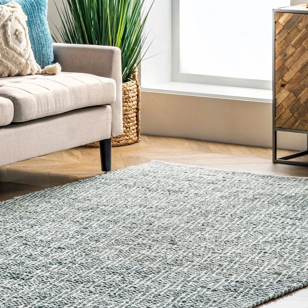 Nuloom Boho Handmade Flatweave Chevron Cotton Rug