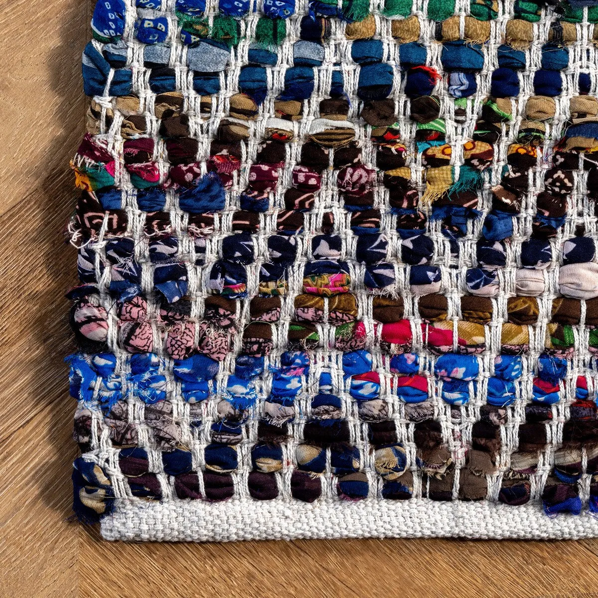 Nuloom Boho Handmade Flatweave Chevron Cotton Rug