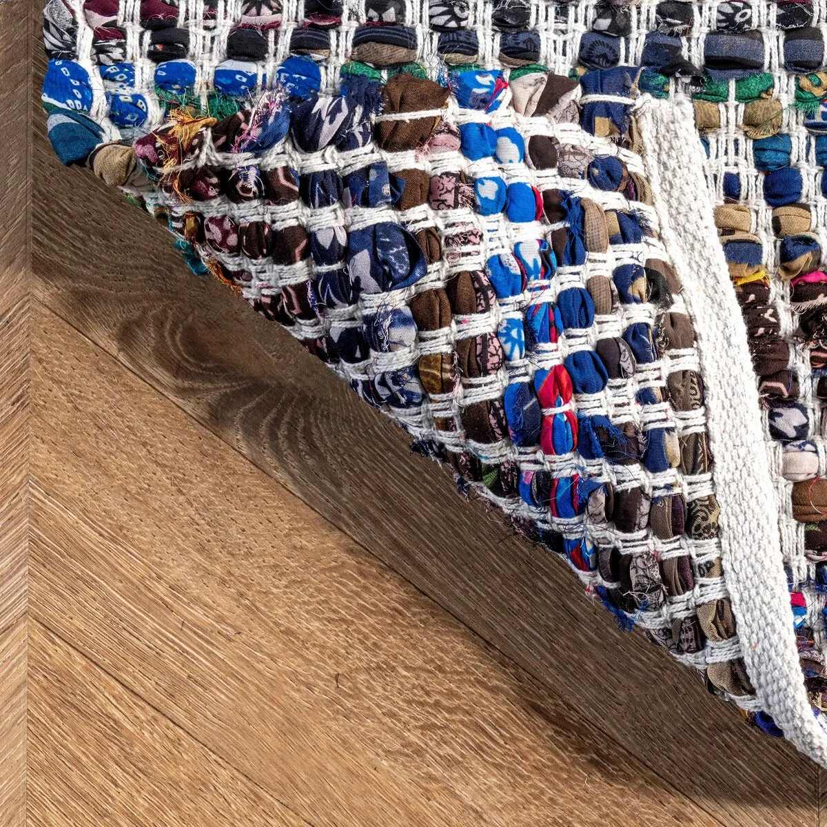 Nuloom Boho Handmade Flatweave Chevron Cotton Rug