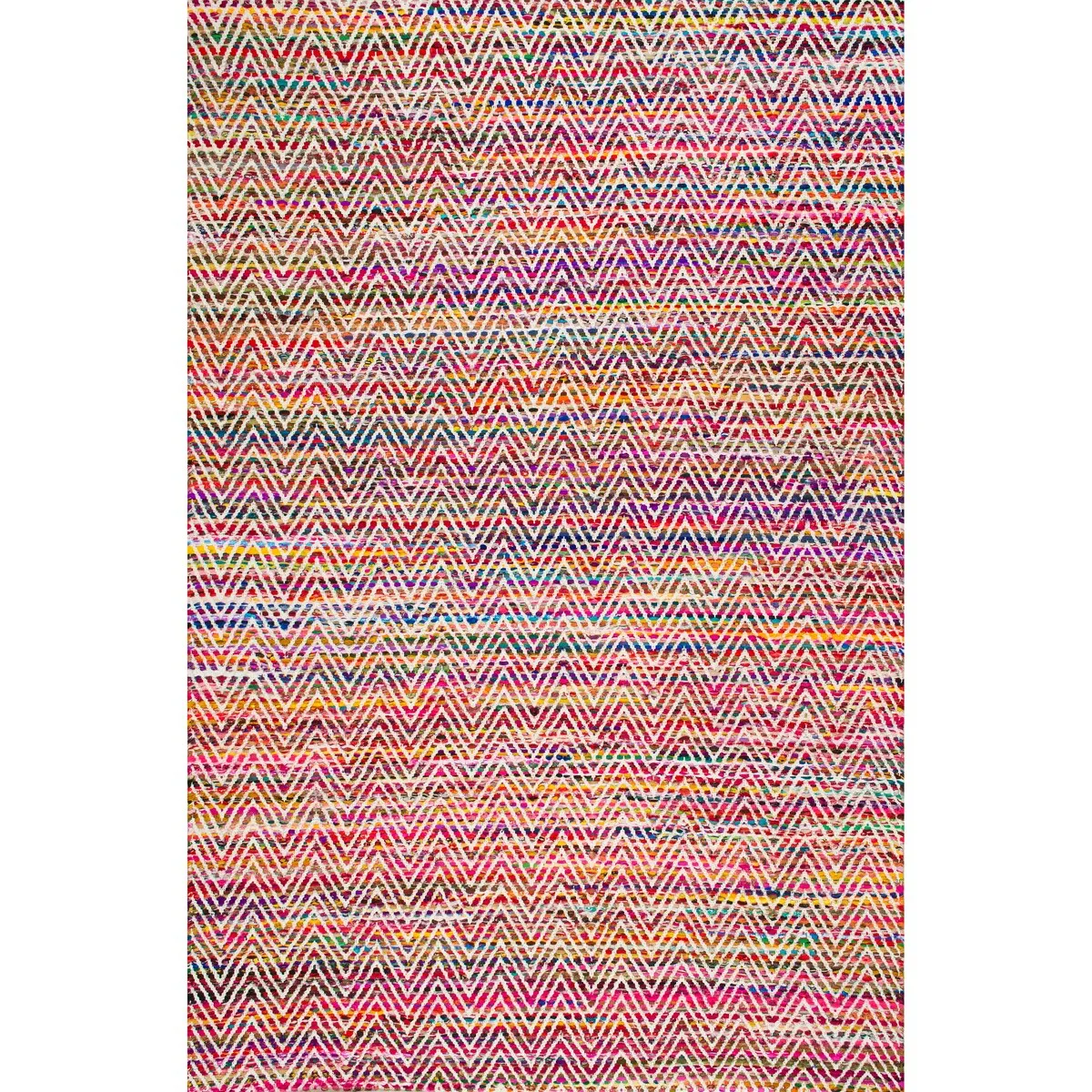 Nuloom Boho Handmade Flatweave Chevron Cotton Rug