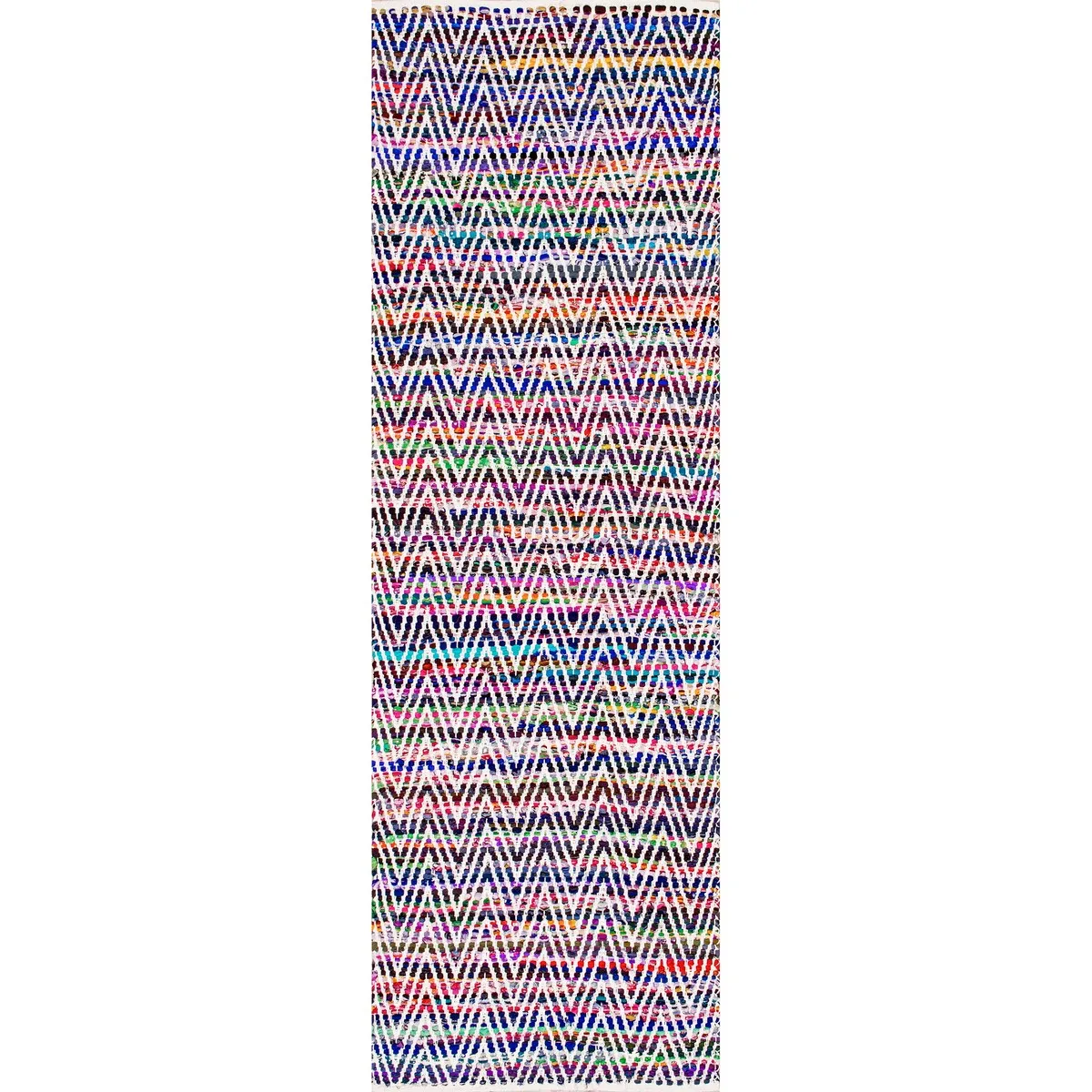 Nuloom Boho Handmade Flatweave Chevron Cotton Rug