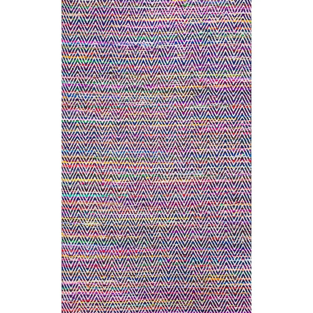 Nuloom Boho Handmade Flatweave Chevron Cotton Rug