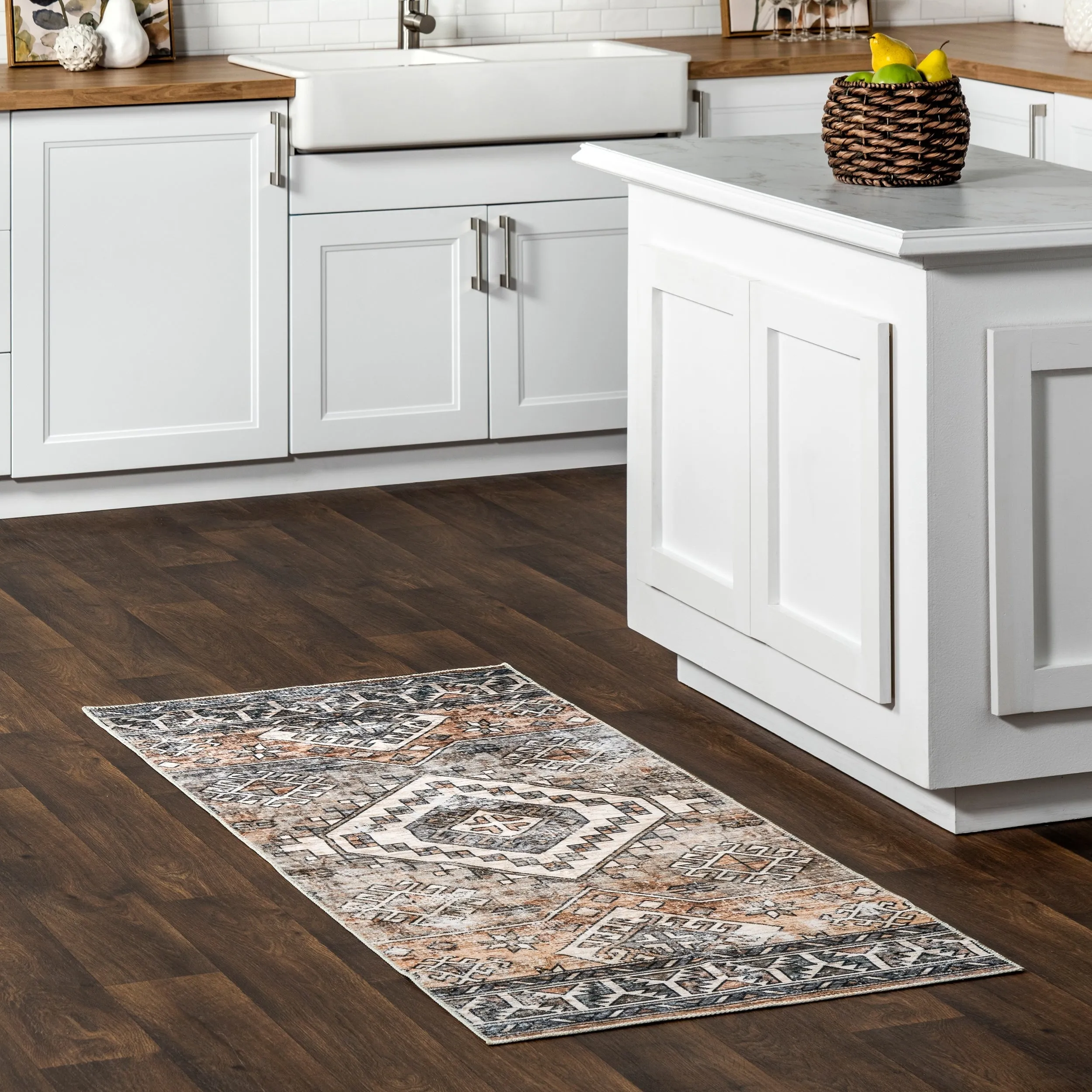 Nuloom Bowie SpinClean Machine Washable Tribal Pattern Area Rug