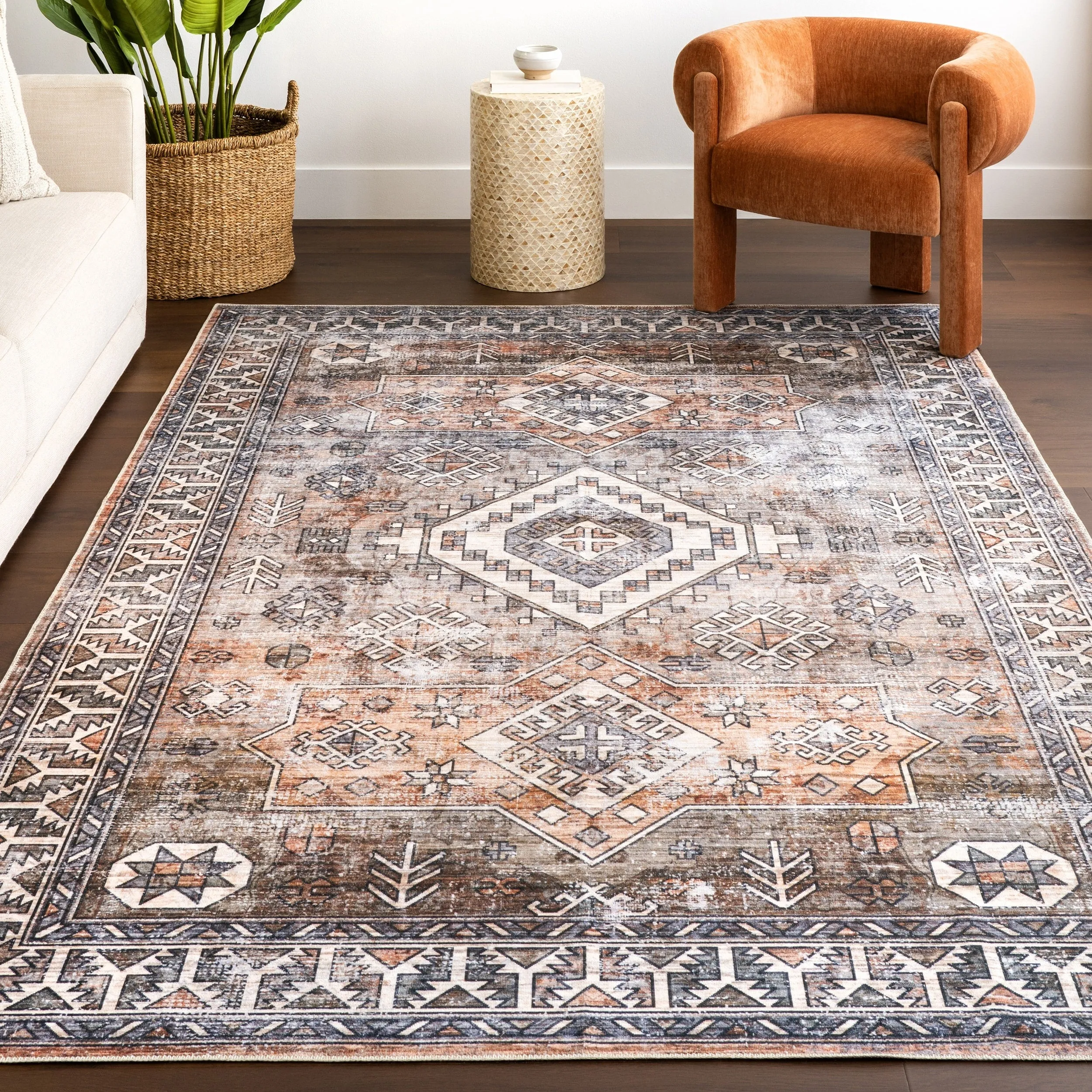 Nuloom Bowie SpinClean Machine Washable Tribal Pattern Area Rug