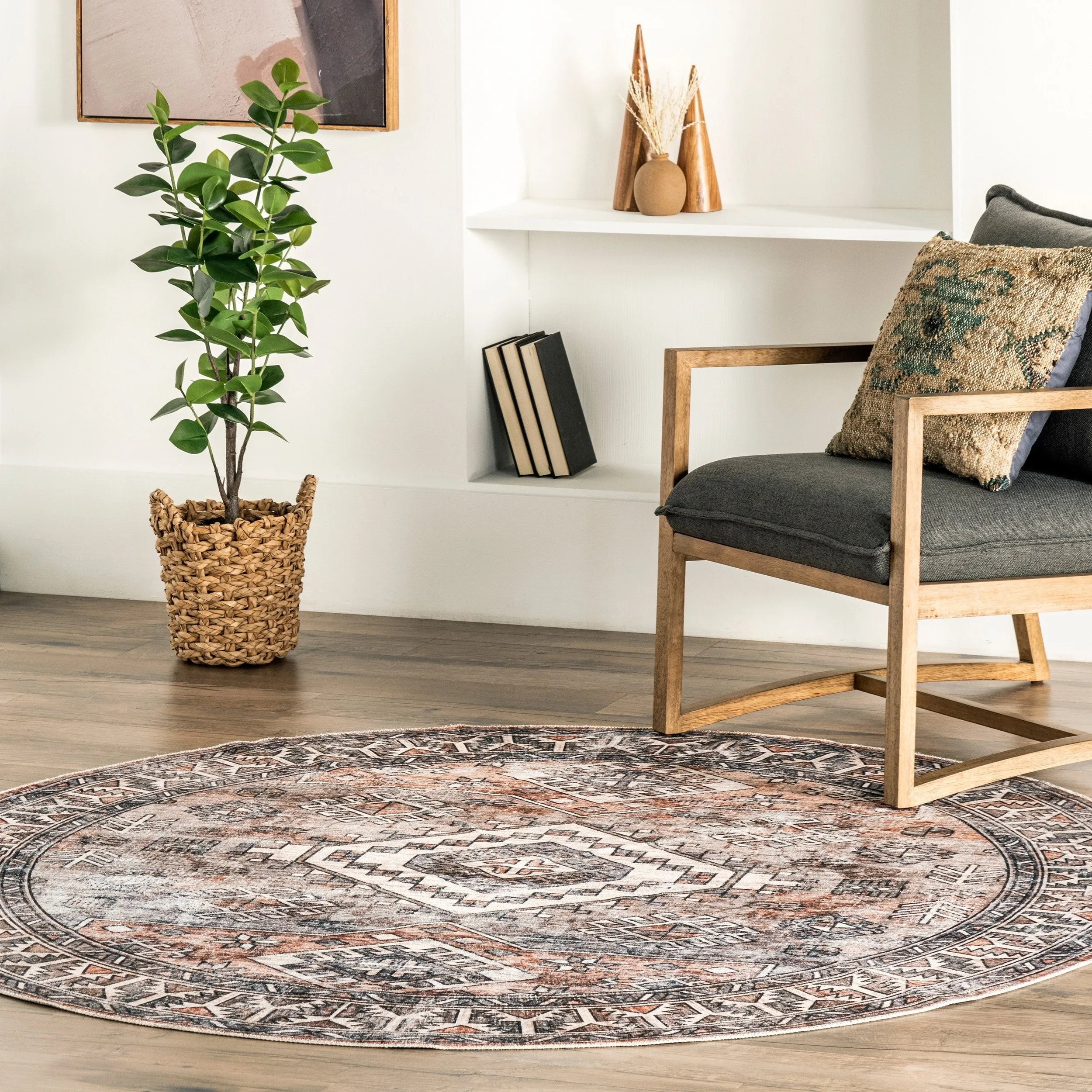 Nuloom Bowie SpinClean Machine Washable Tribal Pattern Area Rug