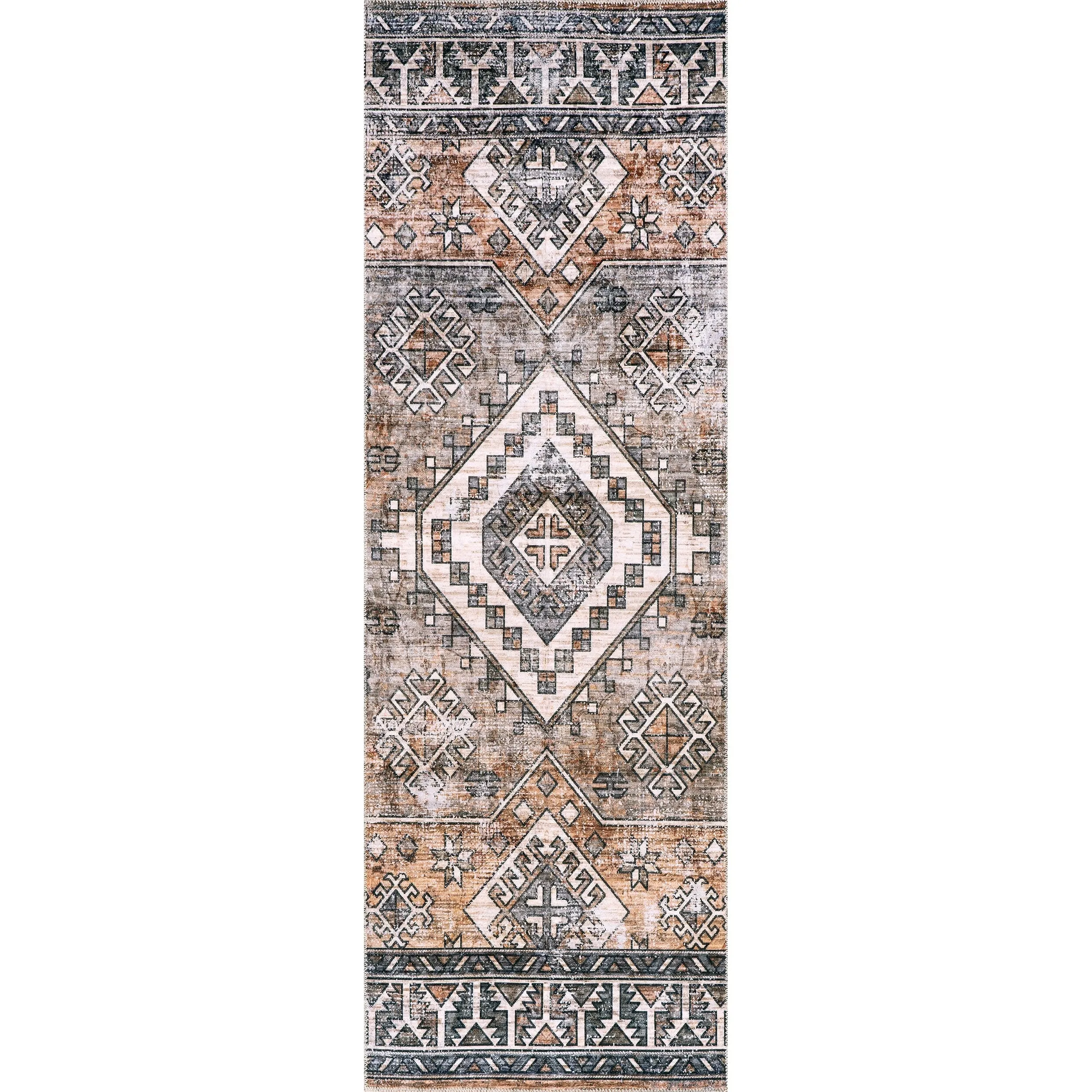 Nuloom Bowie SpinClean Machine Washable Tribal Pattern Area Rug