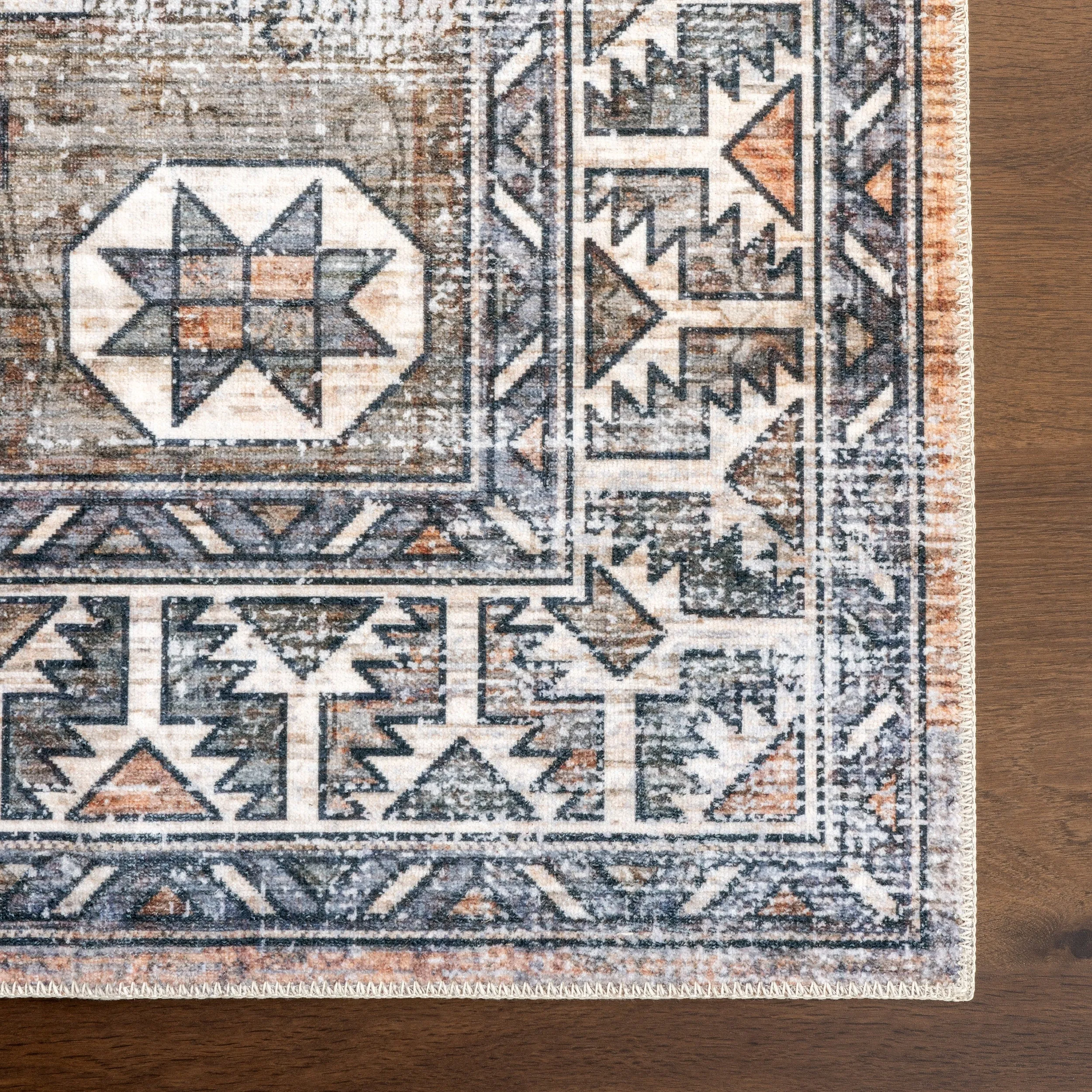 Nuloom Bowie SpinClean Machine Washable Tribal Pattern Area Rug