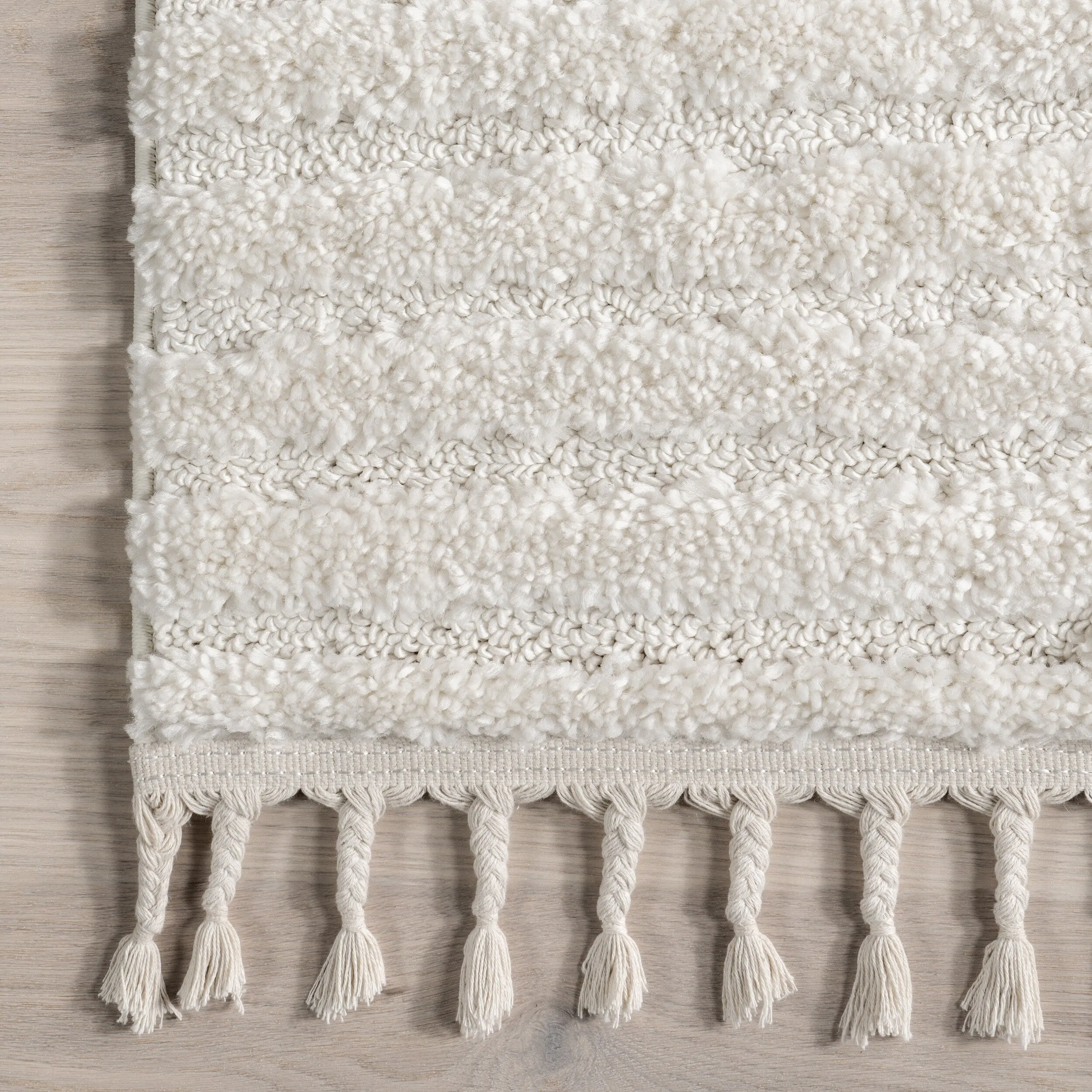 Nuloom Briella High-Low Geometric Shag Area Rug