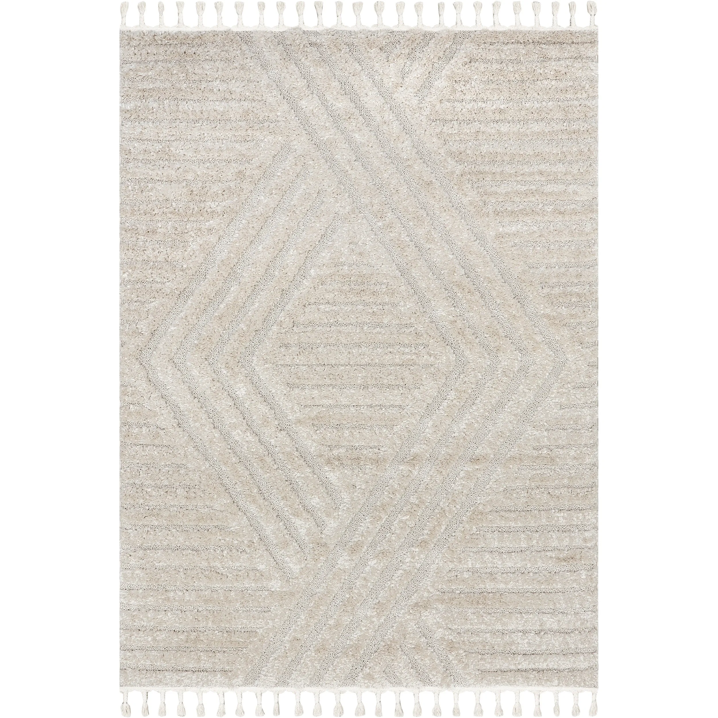Nuloom Briella High-Low Geometric Shag Area Rug