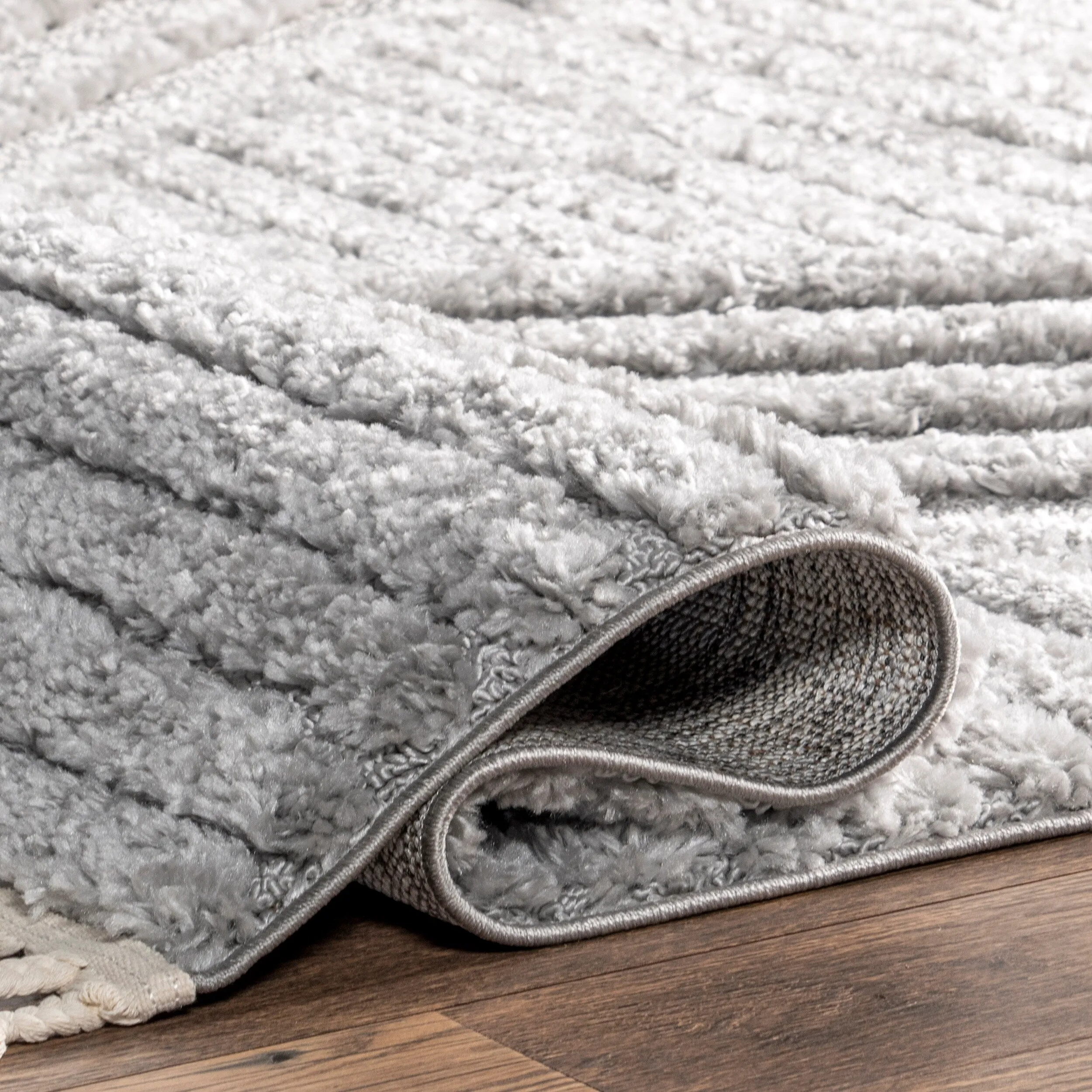 Nuloom Briella High-Low Geometric Shag Area Rug