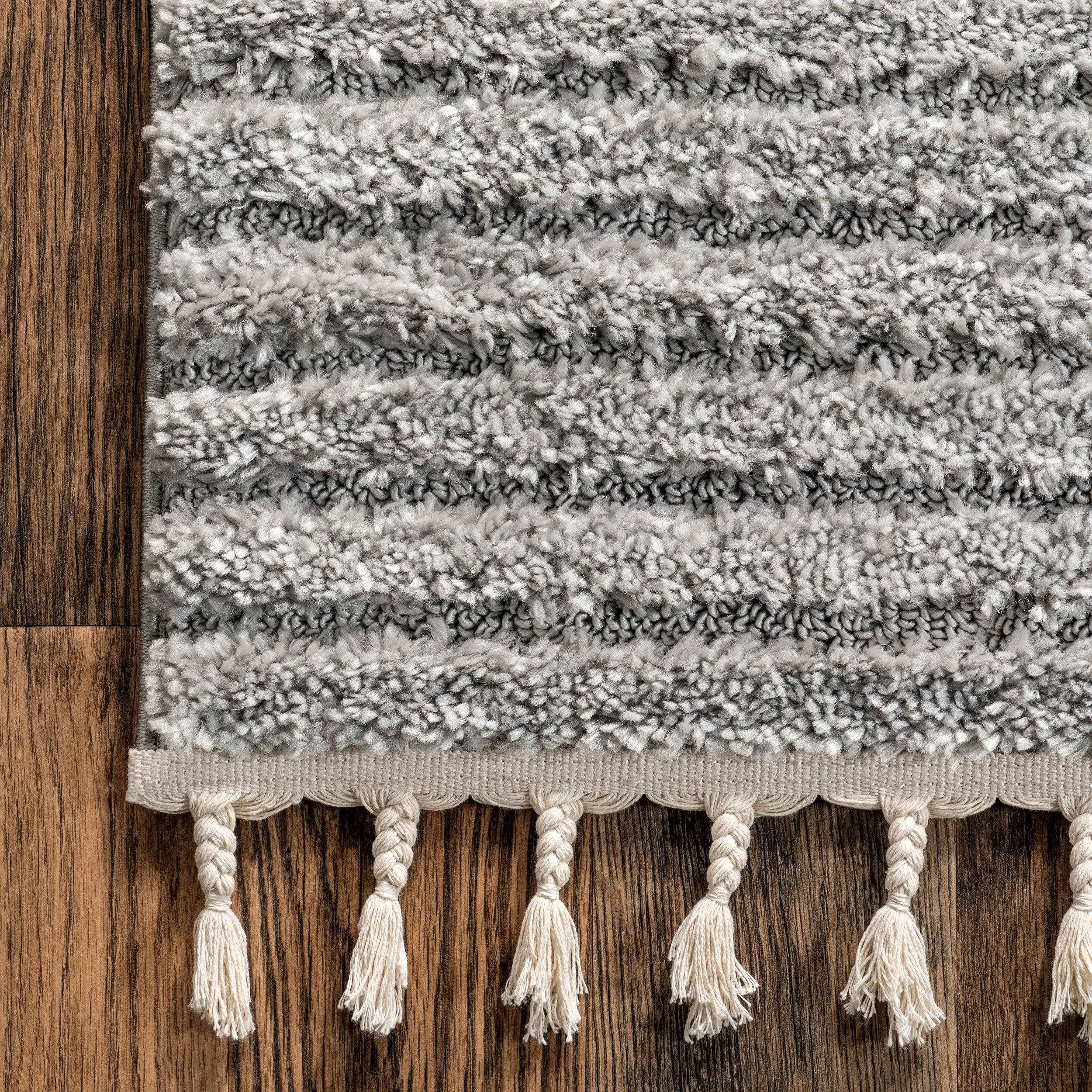 Nuloom Briella High-Low Geometric Shag Area Rug