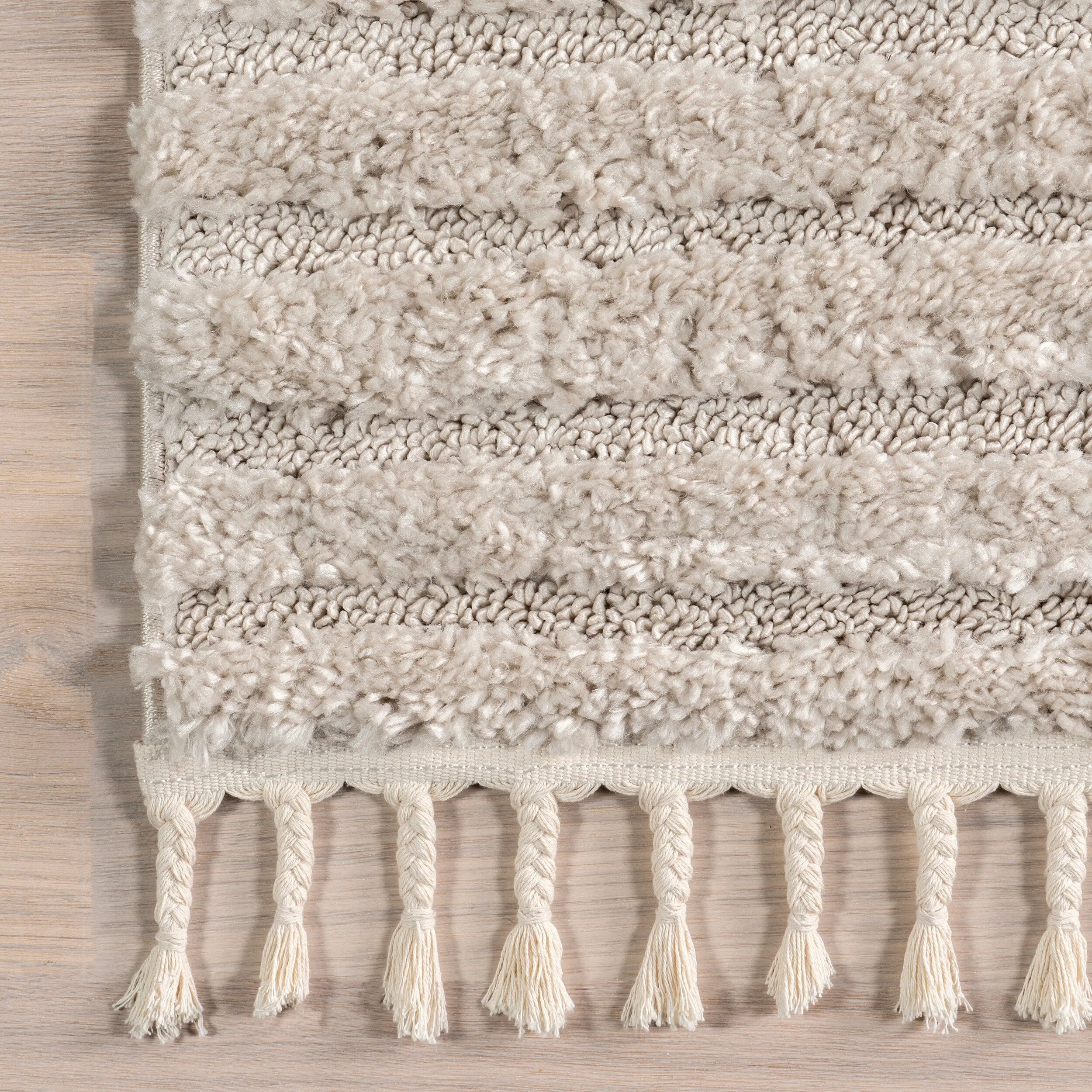 Nuloom Briella High-Low Geometric Shag Area Rug