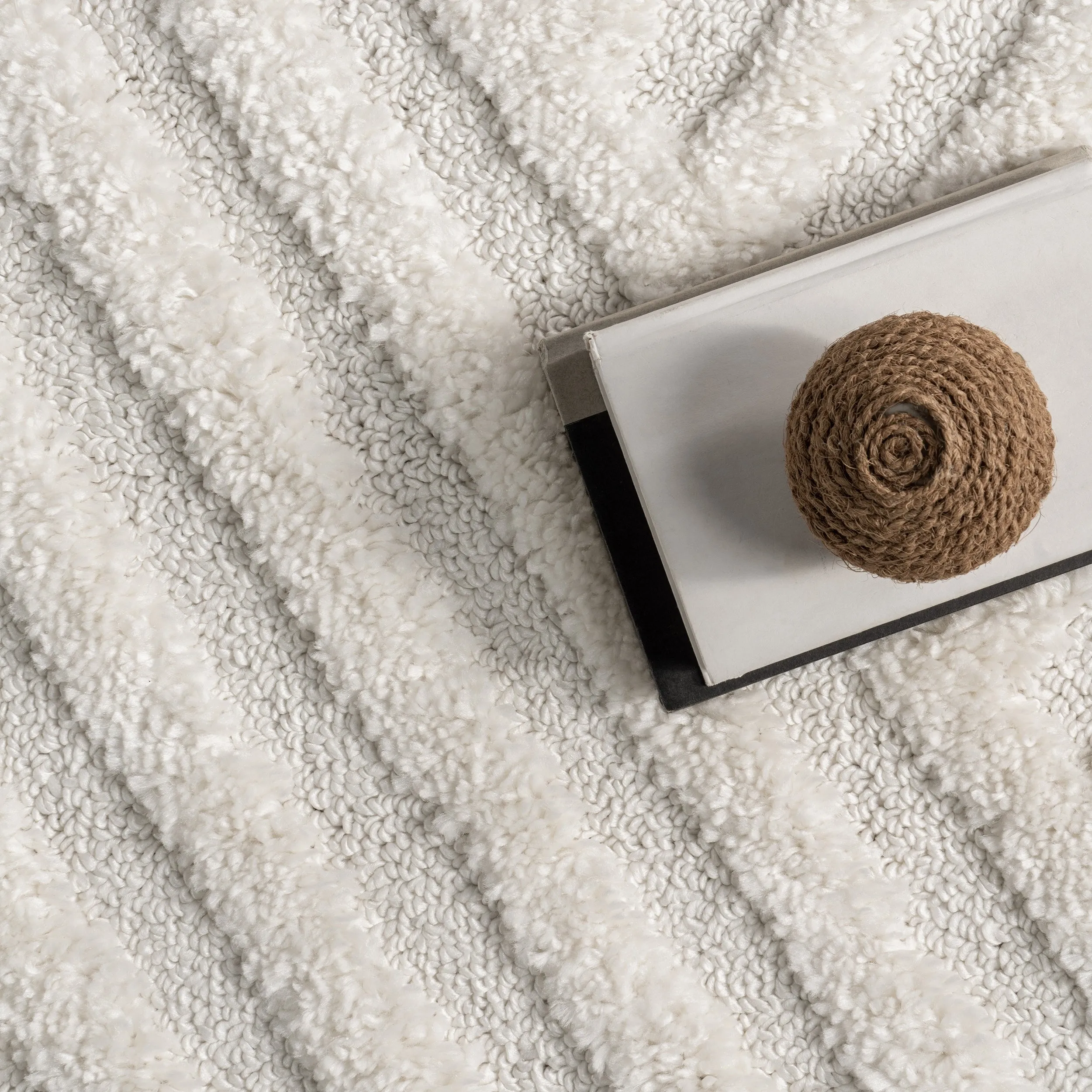 Nuloom Briella High-Low Geometric Shag Area Rug