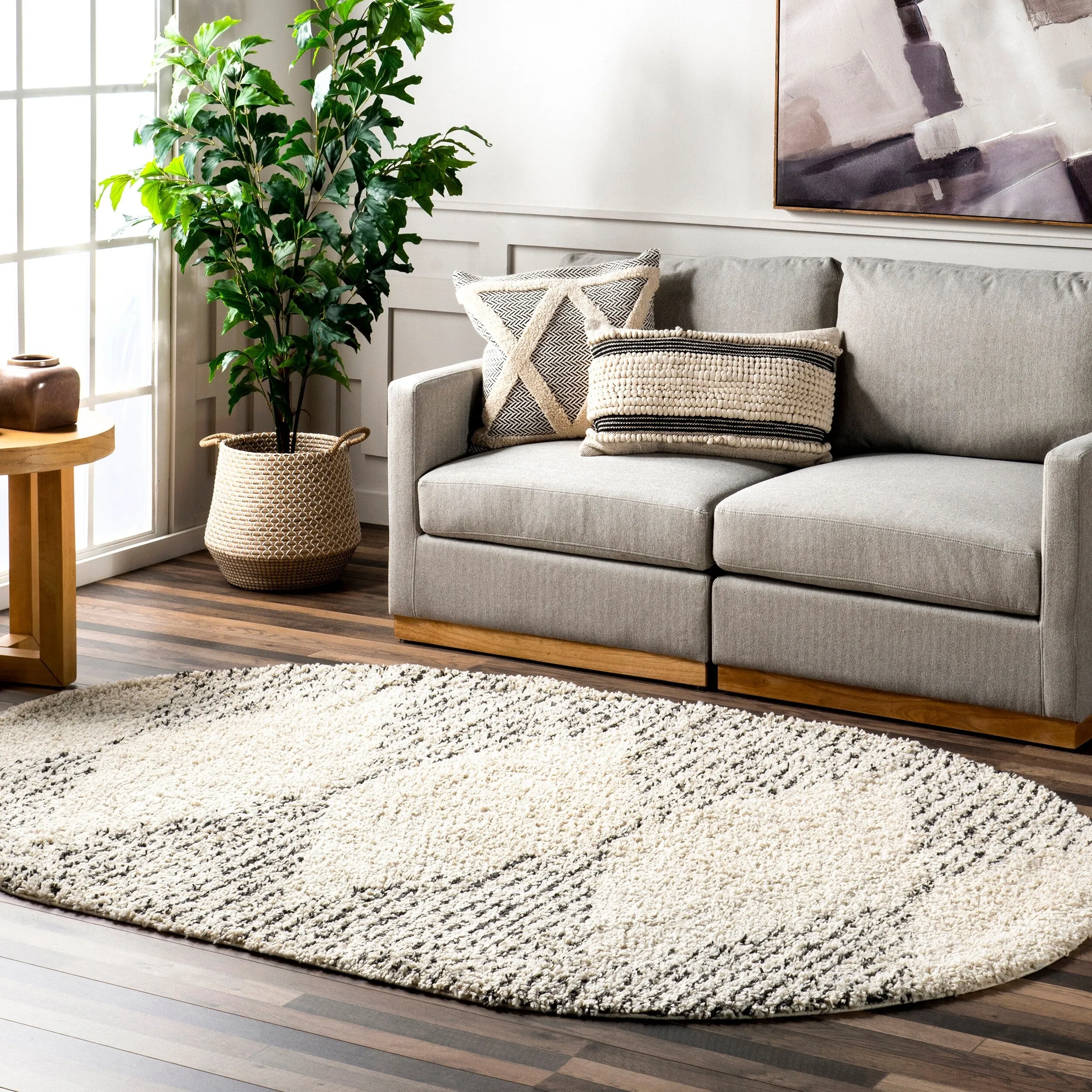 Nuloom Denton Diamond Shag Tassel Area Rug