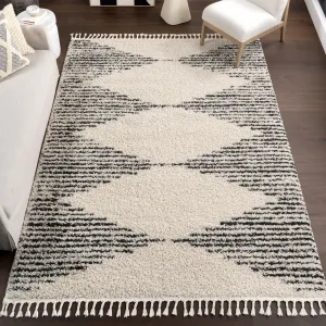 Nuloom Denton Diamond Shag Tassel Area Rug