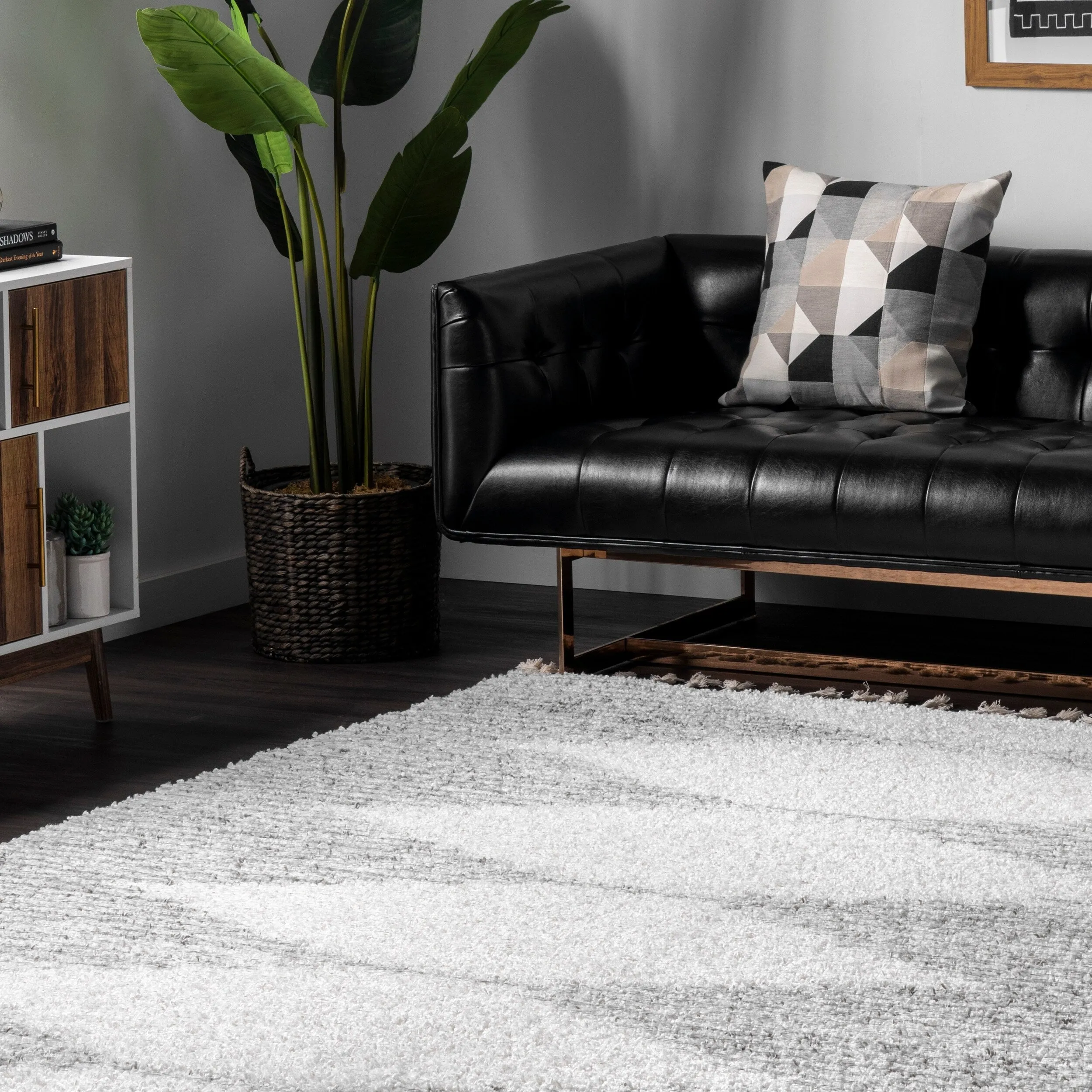 Nuloom Denton Diamond Shag Tassel Area Rug