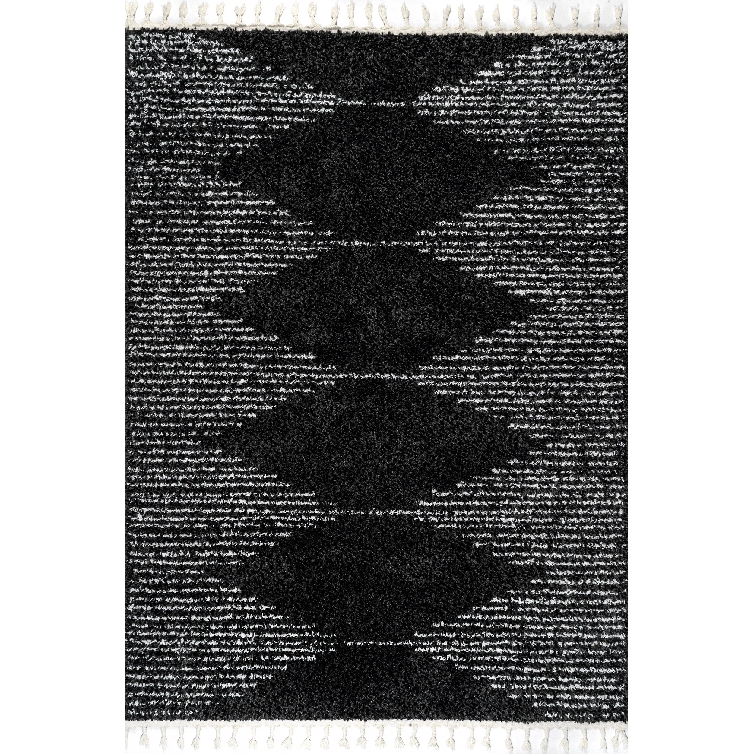 Nuloom Denton Diamond Shag Tassel Area Rug