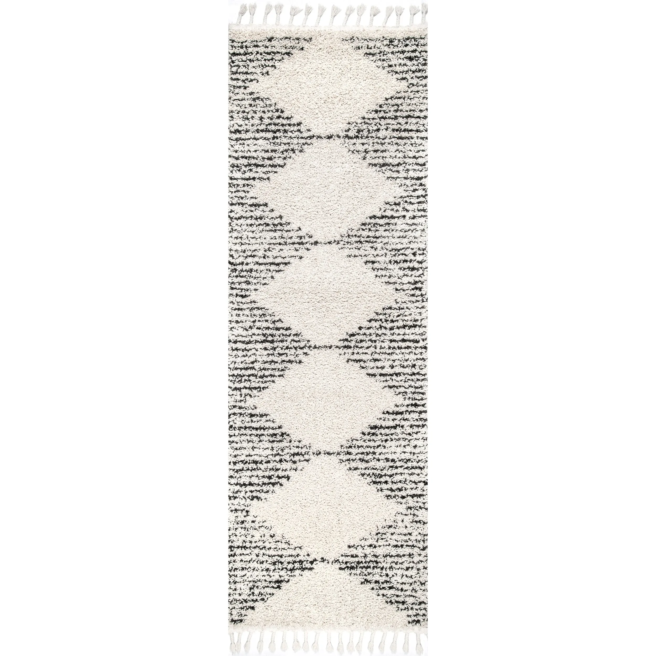 Nuloom Denton Diamond Shag Tassel Area Rug