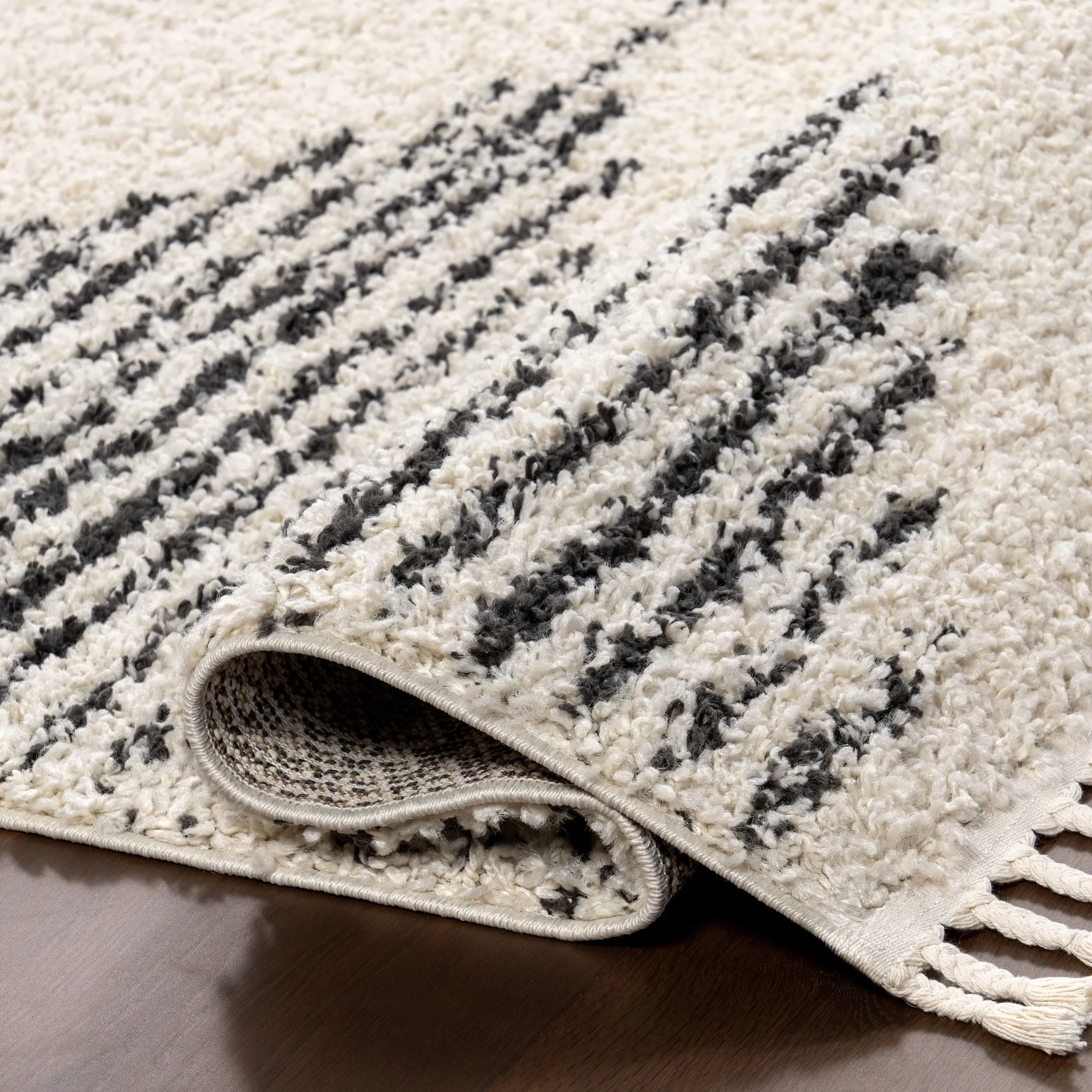 Nuloom Denton Diamond Shag Tassel Area Rug
