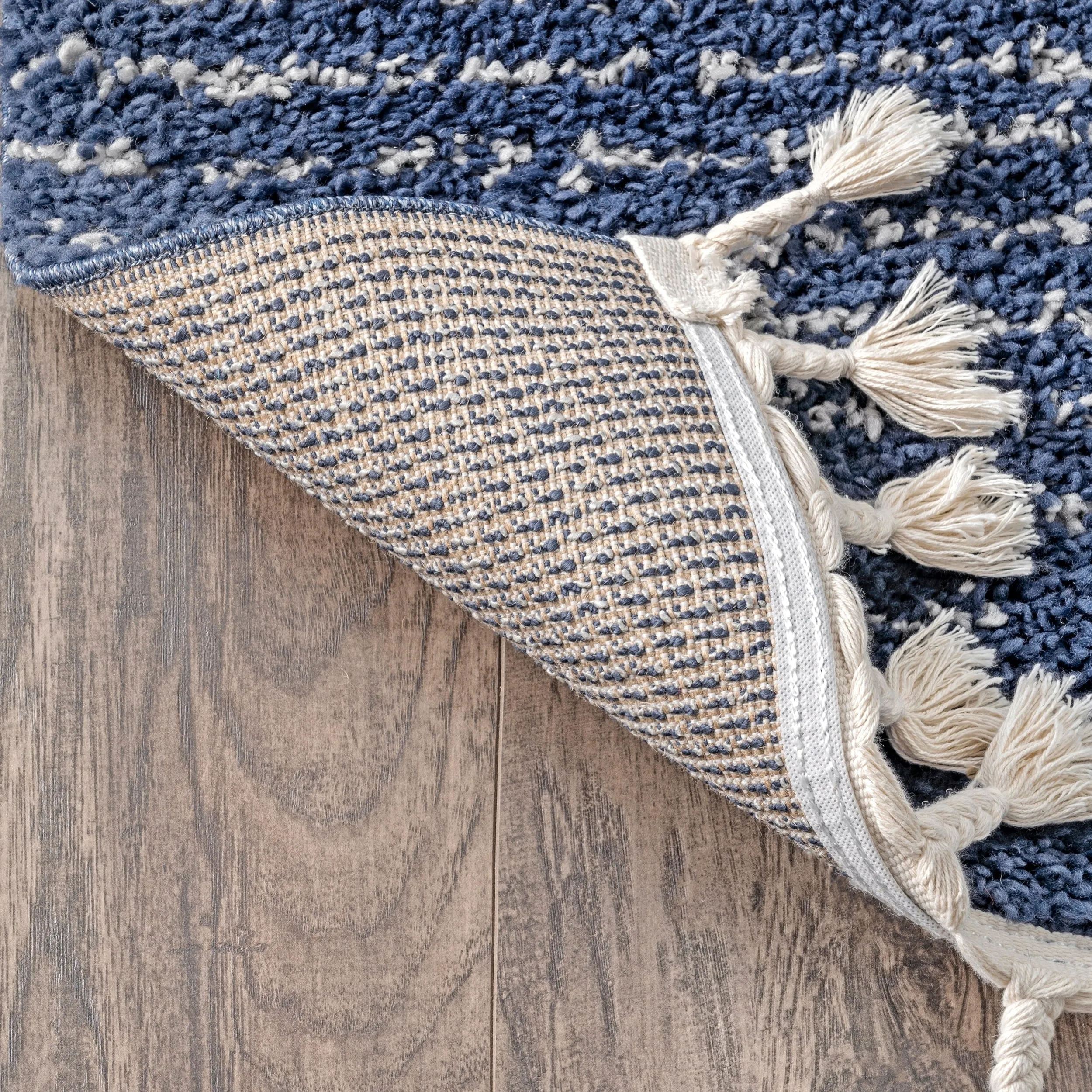 Nuloom Denton Diamond Shag Tassel Area Rug